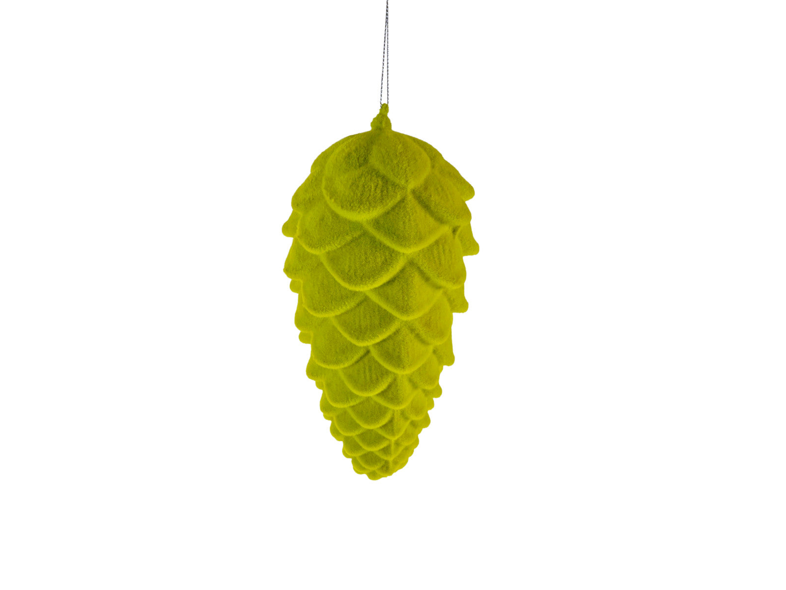 Werner Voß Hänger Tannenzapfen grün beflockt  20cm Freisteller