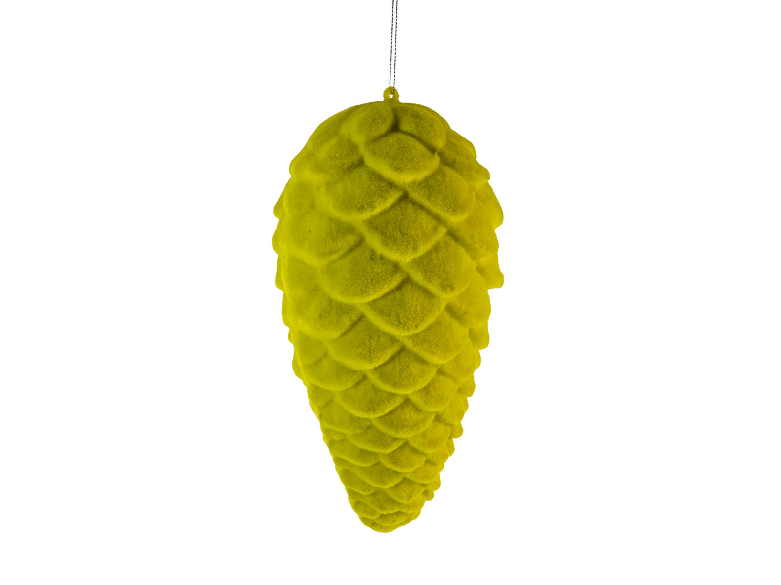 Werner Voß Hänger Tannenzapfen grün beflockt 23cm Freisteller