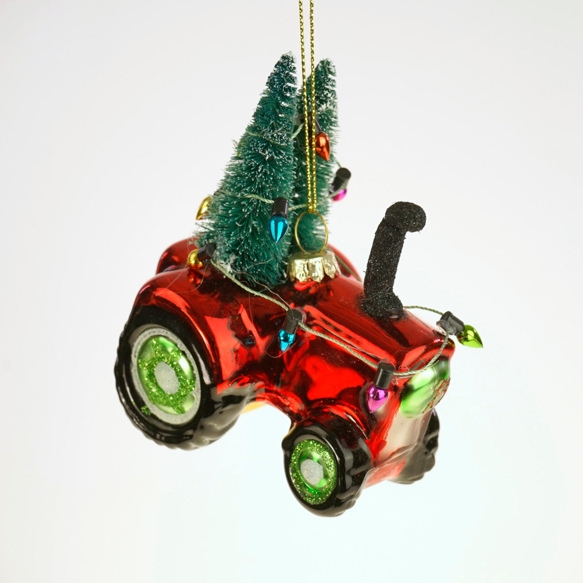 Werner Voß Traktor Glashänger rot 10cm Freisteller