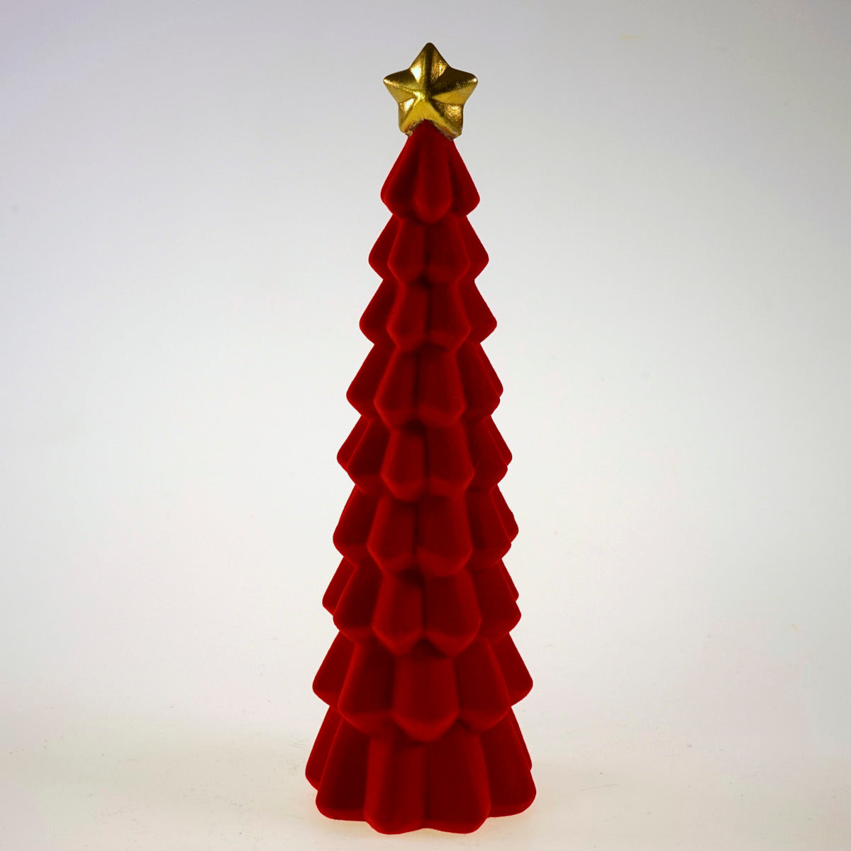 Werner Voß Tanne mit Stern rot beflockt 29cm Freisteller 