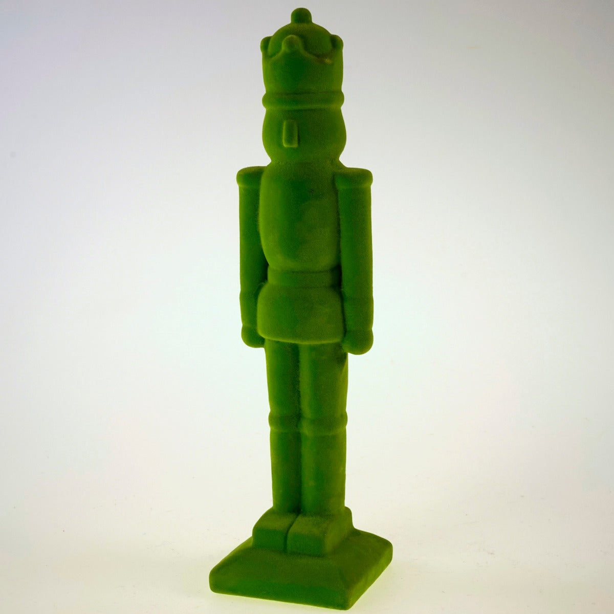 Werner Voß Nussknacker grün beflockt 30cm Freisteller