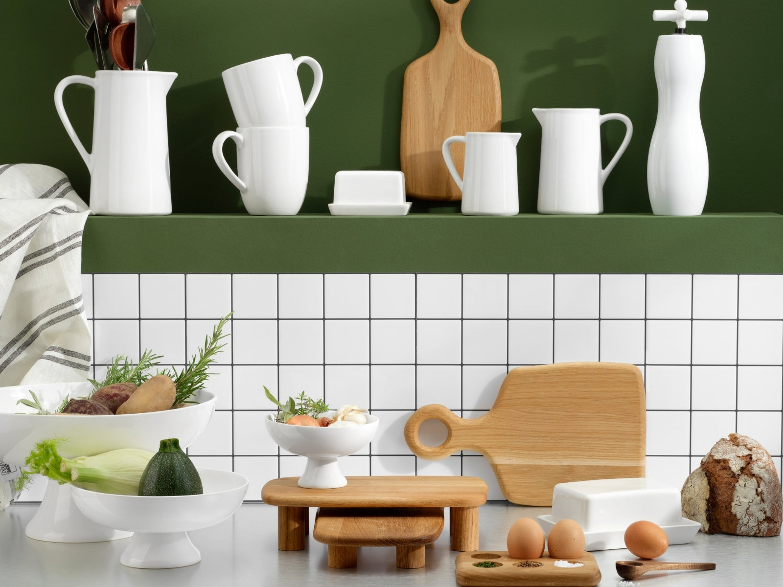 ASA wood Schneidebrett eiche 32x14cm Lifestyle 1