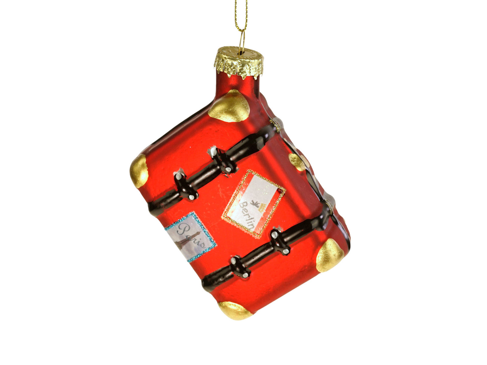 Werner Voß Koffer Glashänger rot 7x11cm Freisteller 