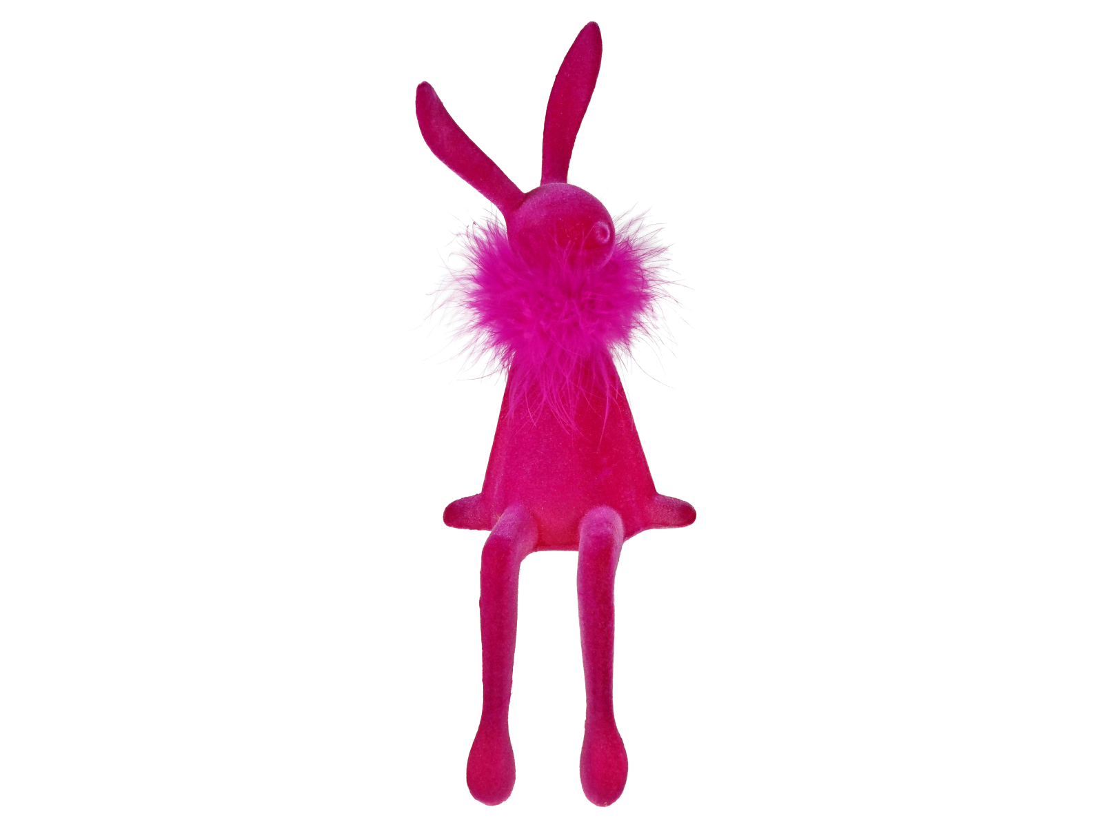 Werner Voß Hase mit Federboa magenta 12,5x12x35 cm