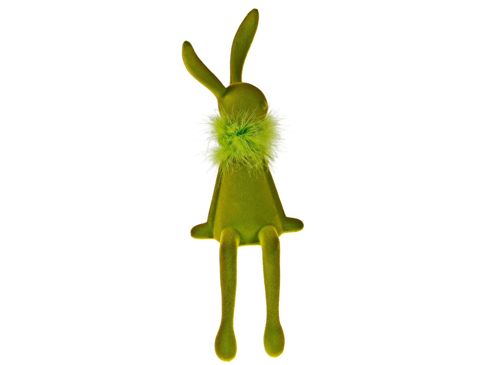 Werner Voß Hase mit Federboa grün 12,5x12x35 cm