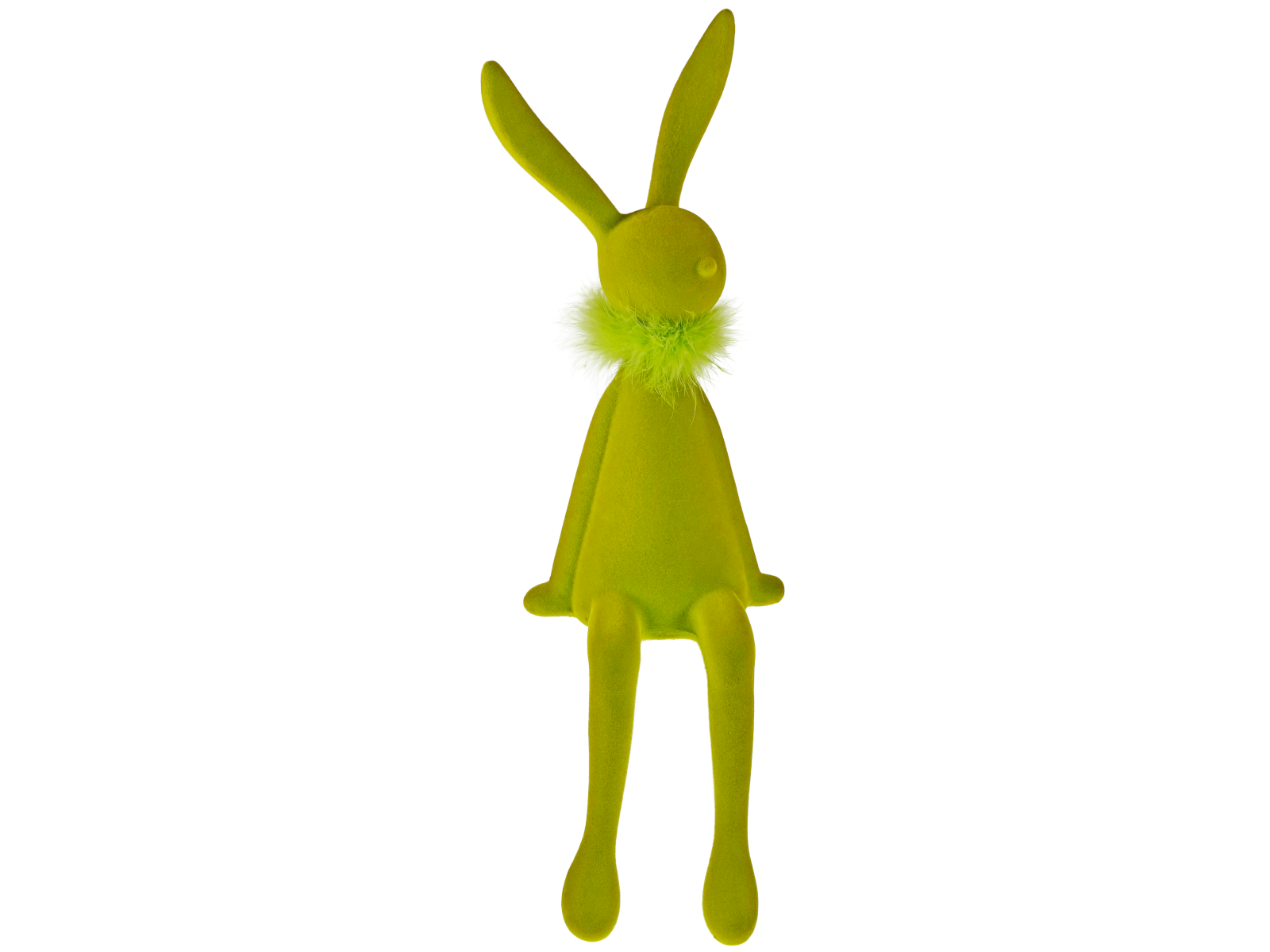 Werner Voß Hase mit Federboa grün 17x18x56 cm