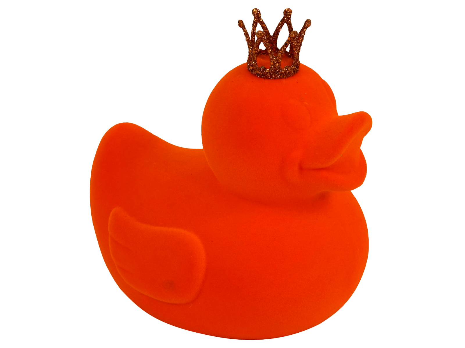 Werner Voß Ente mit Krone orange 19x15x21 cm