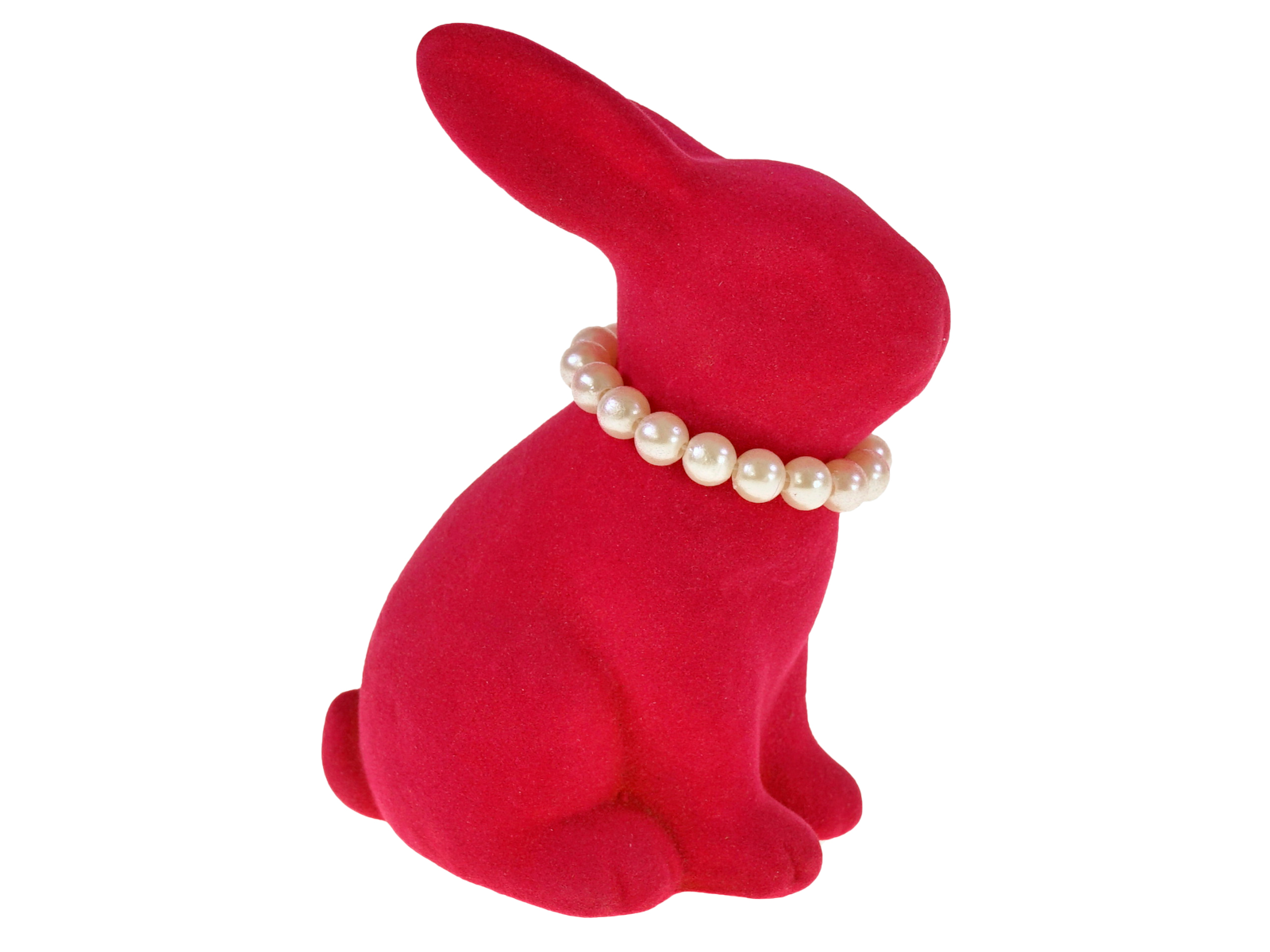 Werner Voß Hase mit Perlenkette pink 9,2x6,5x13cm