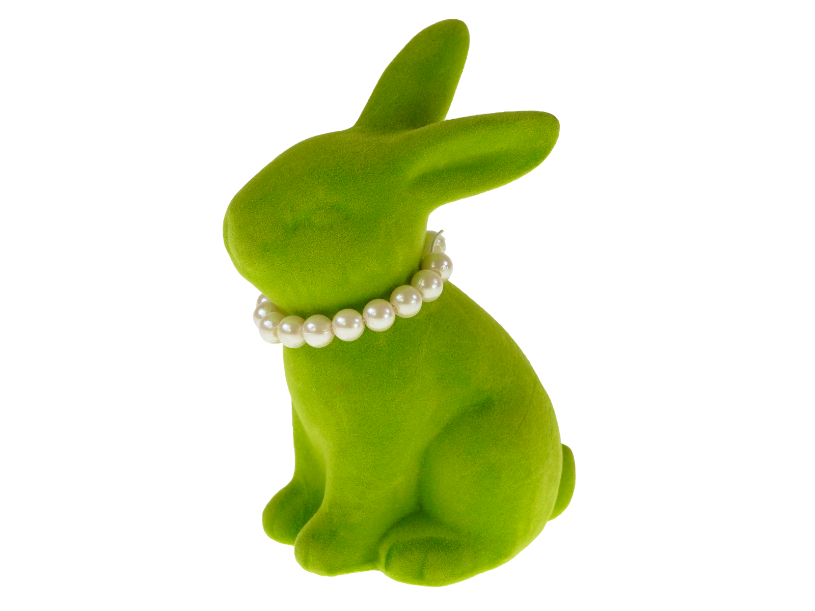 Werner Voß Hase mit Perlenkette grün 9,2x6,5x13cm