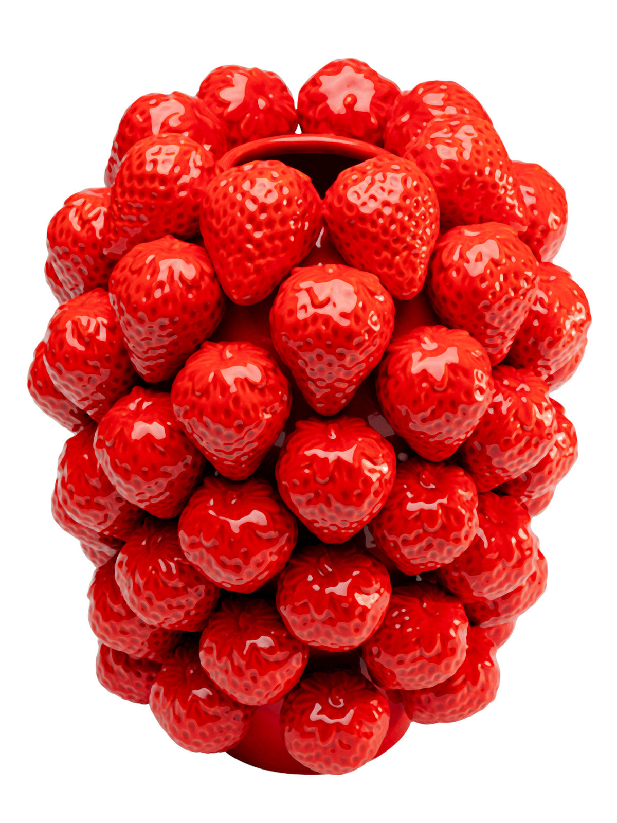 KARE Design Vase Strawberries Rot 30cm Freisteller 1