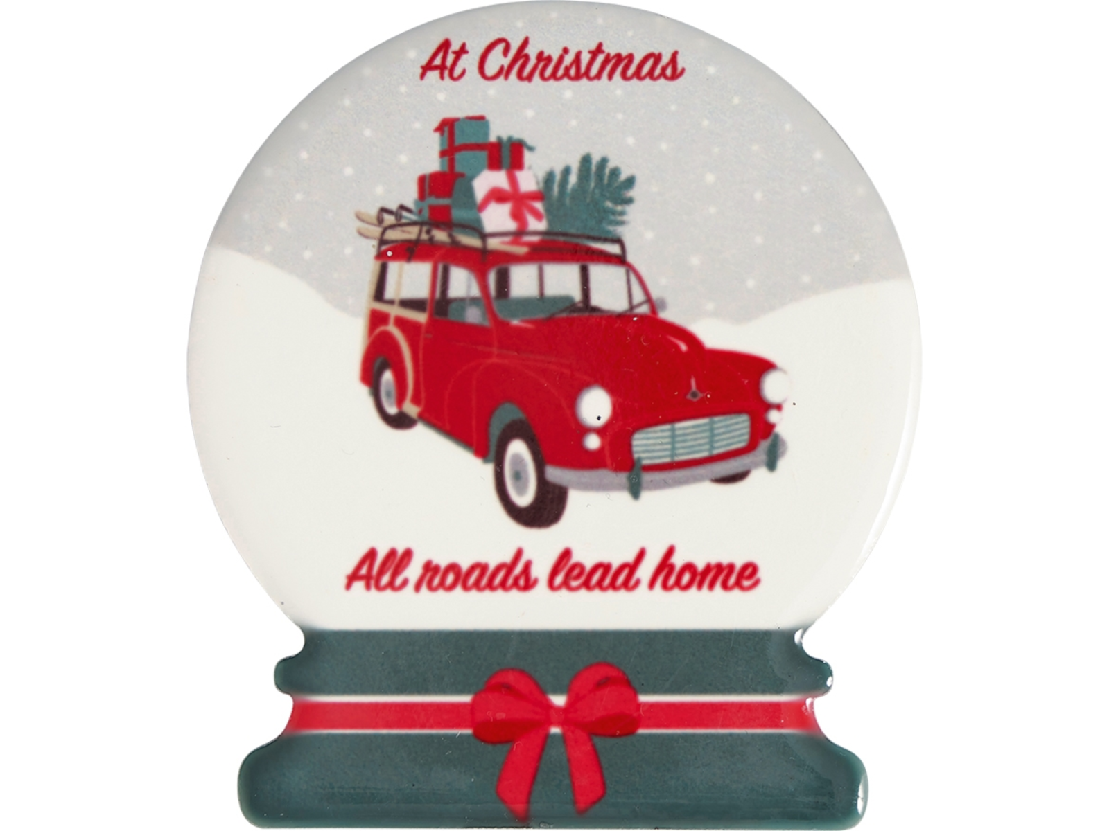Greengate Christmas Car Magnet red Set4 Freisteller