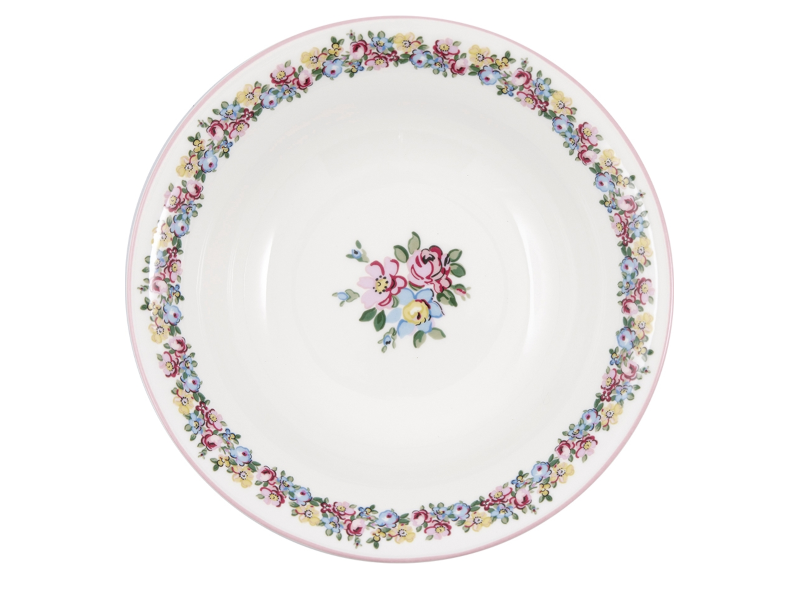 Greengate Ellie Salatbowl white 26,5 cm Freisteller