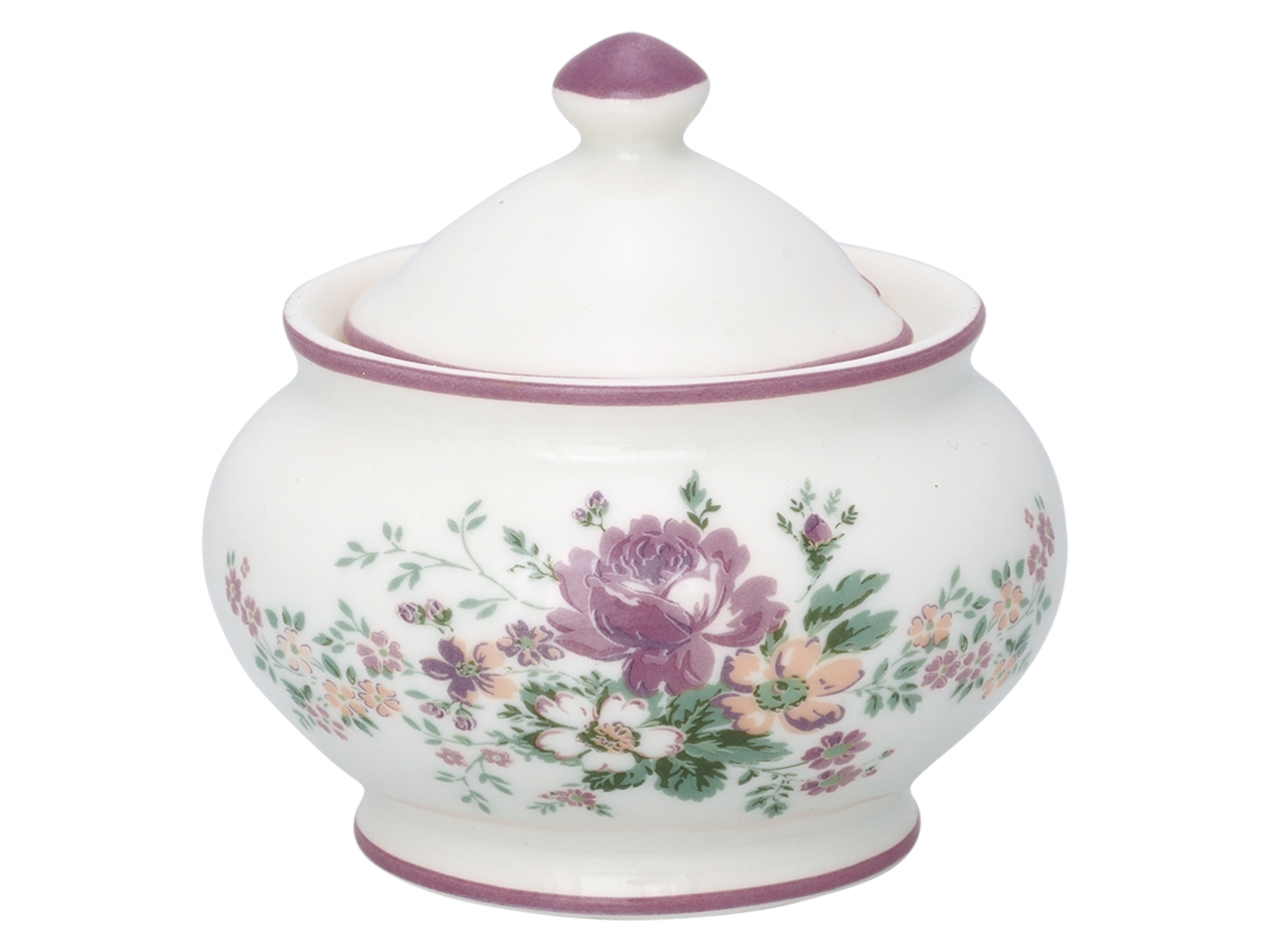 Greengate Marie Zuckerdose rund dusty rose 0,2 l Freisteller