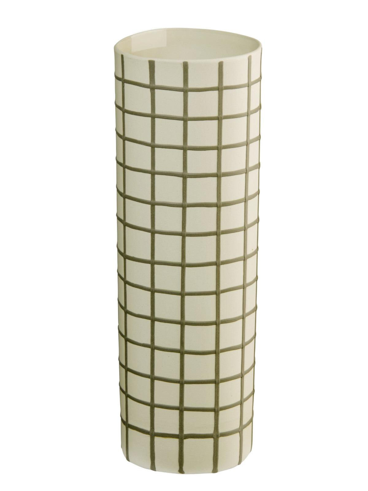ASA lines and square Vase olive squares 25cm Freisteller 1