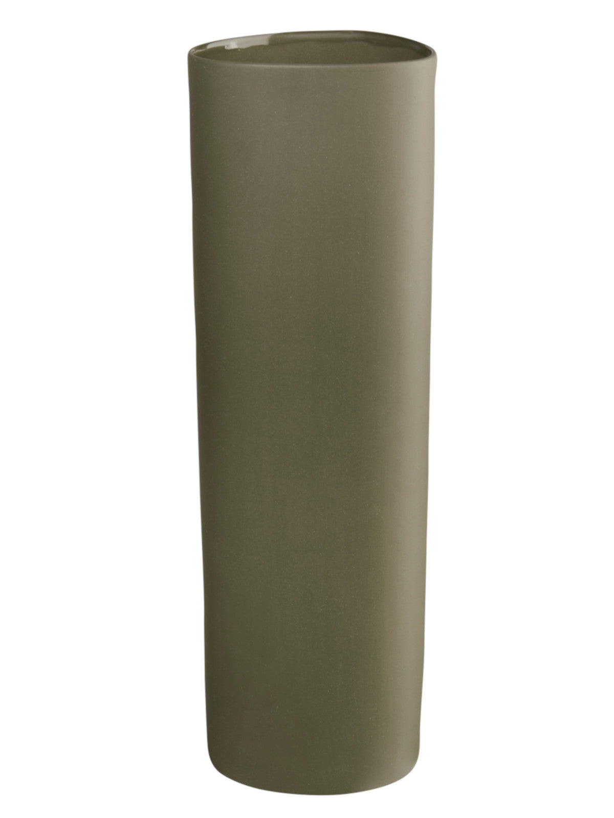 ASA lines and square Vase olive 30cm Freisteller 1