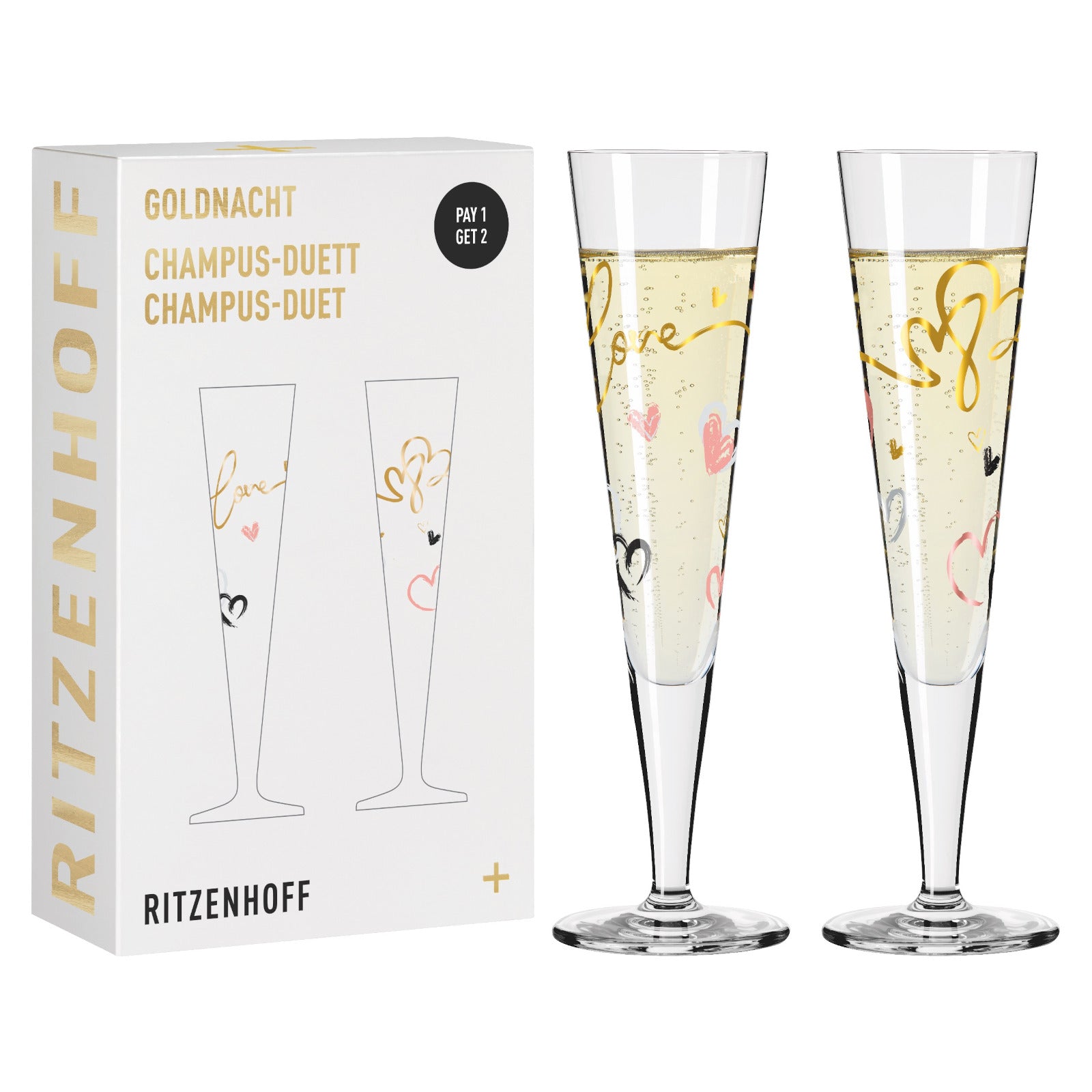 RITZENHOFF Goldnacht Champus-Duett F23 Freisteller