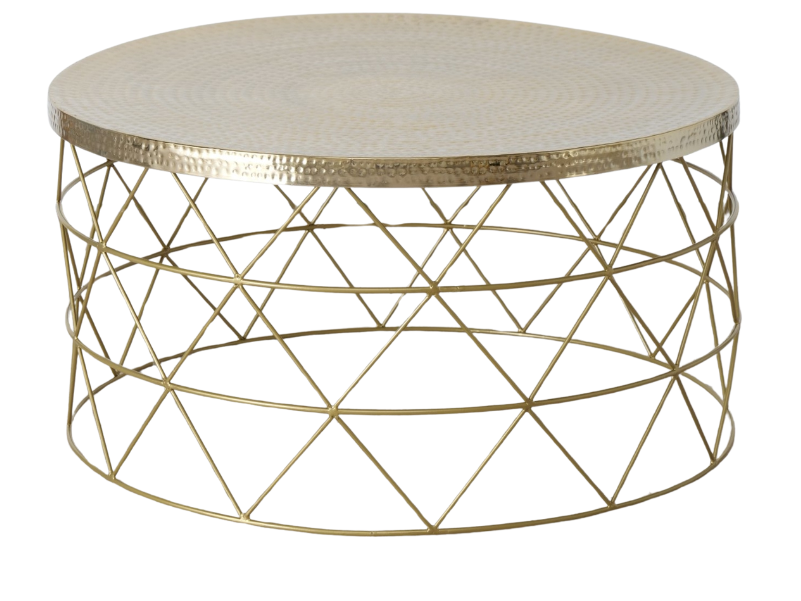 Boltze Ikato Beistelltisch Eisen gold 76 cm (1 Stück) Freisteller