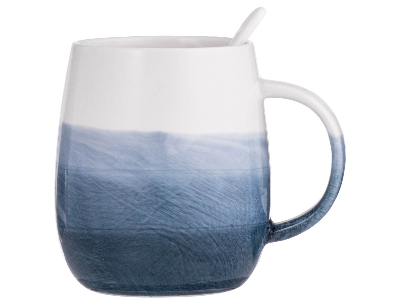 ladelle Immerse schattiert mitternachtsblau Becher- & Löffel-Set 12cm Freisteller1