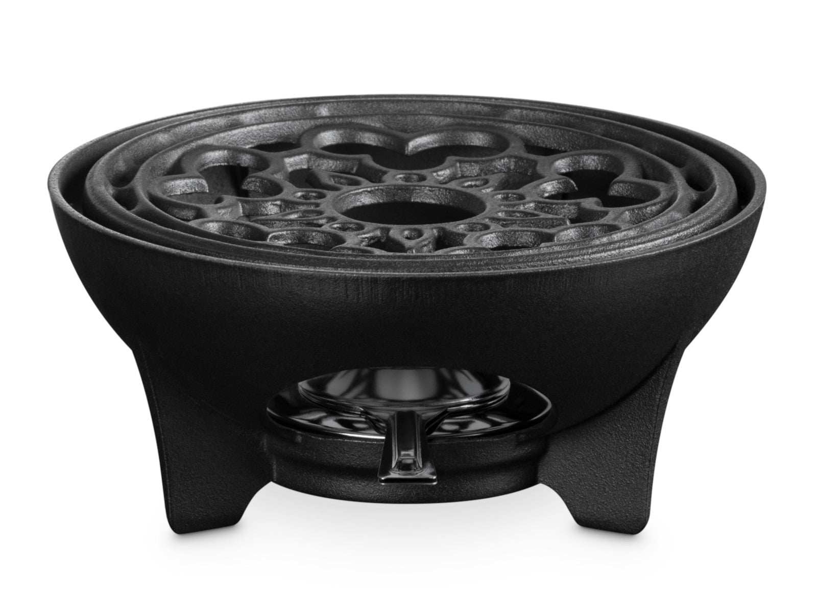 Le Creuset Rechaud Tradition M schwarz matt 22cm Freisteller 1