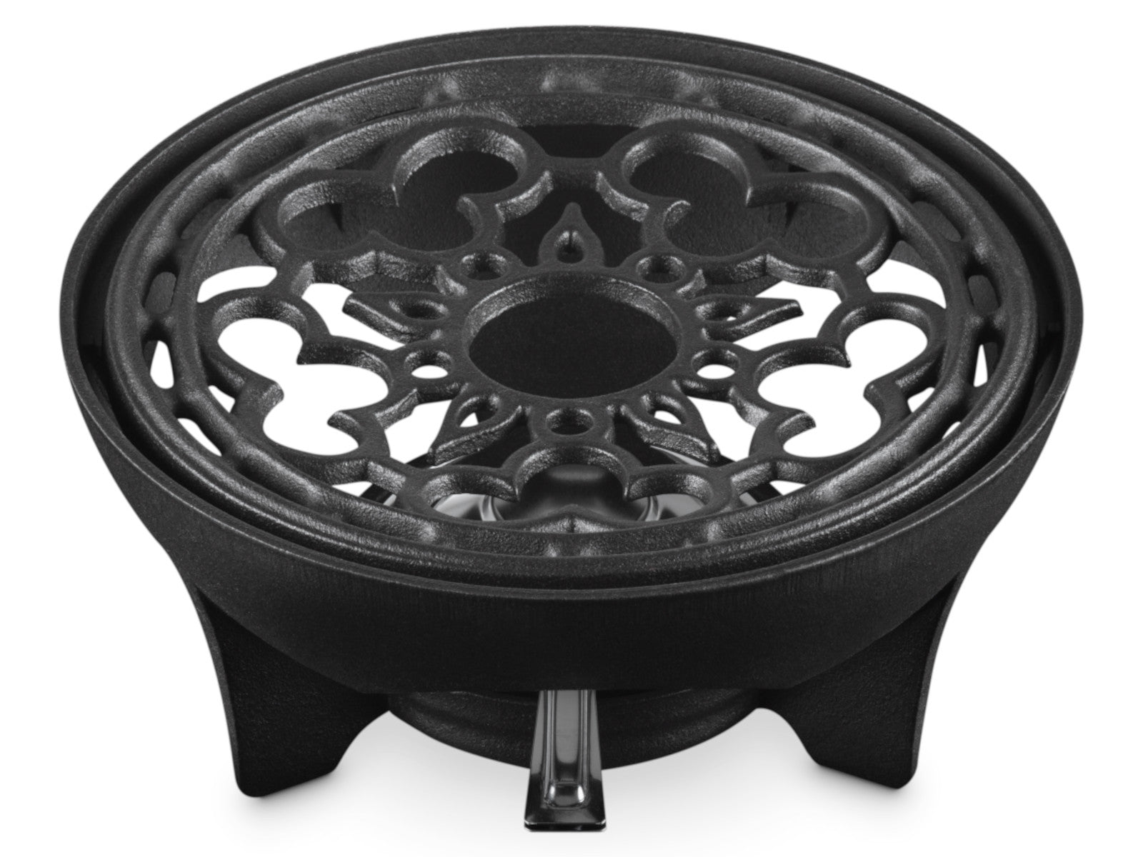 Le Creuset Rechaud Tradition M schwarz matt 22cm Freisteller 4