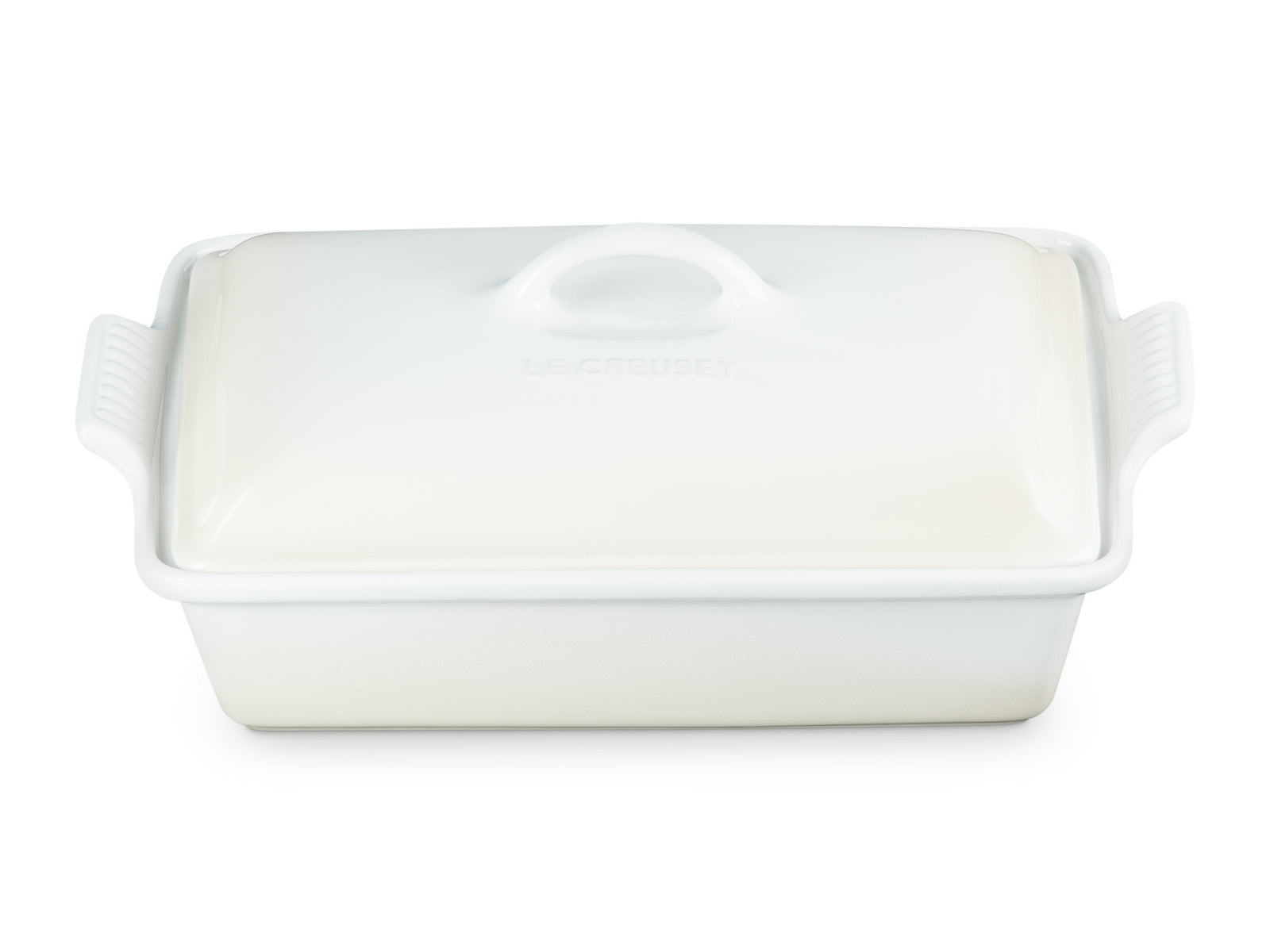 Le Creuset Auflaufform mit Deckel Tradition rechteckig meringue 33cm Freisteller 2
