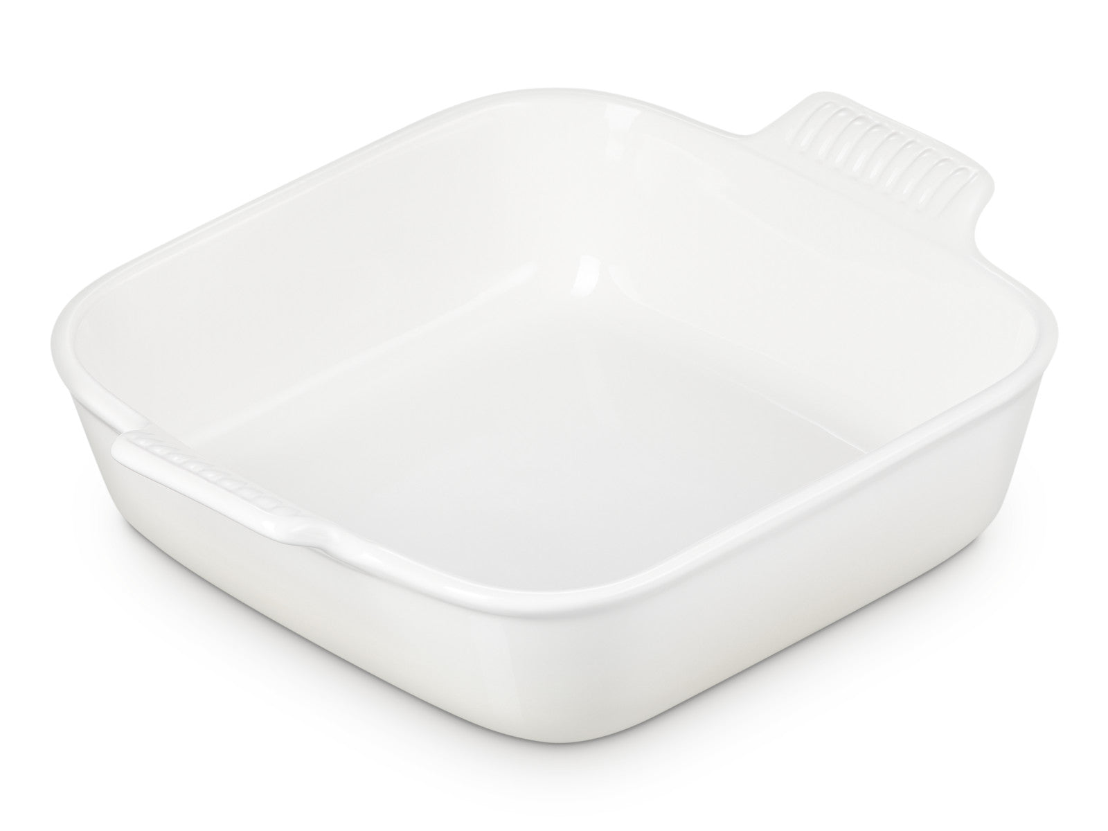 Le Creuset Auflaufform Tradition quadratisch meringue 23cm Freisteller 4