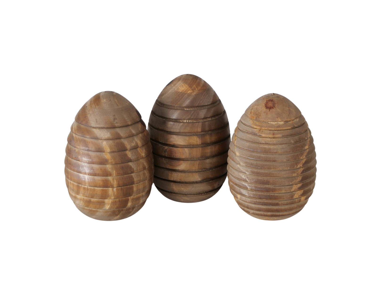 Boltze Abiola Deko-Ei Kiefer 12 cm sort. (1 Stück) Freisteller