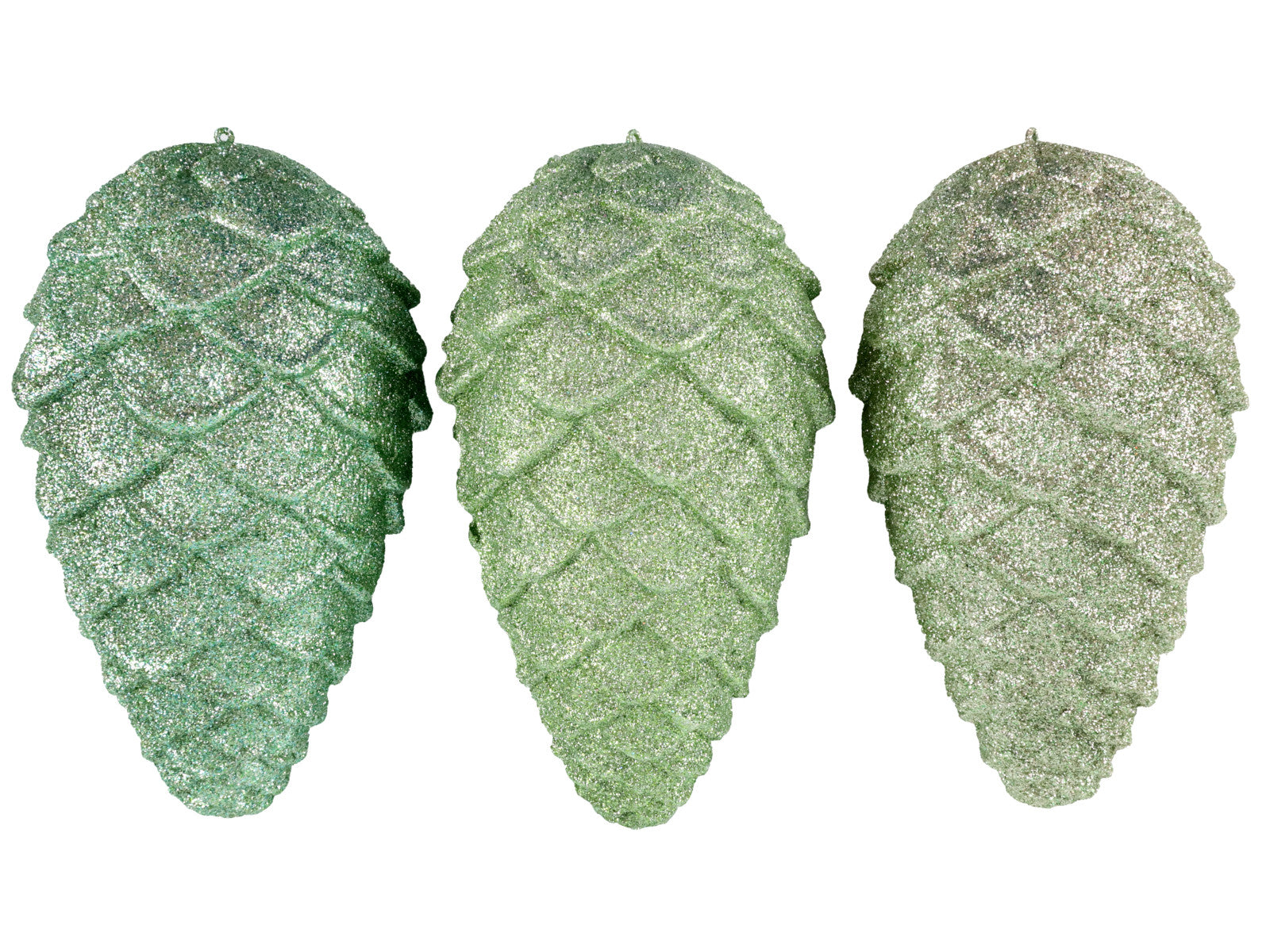 Hoff-Interieur Glory grün Glitterzapfen sortiert 28cm (1 Stück)