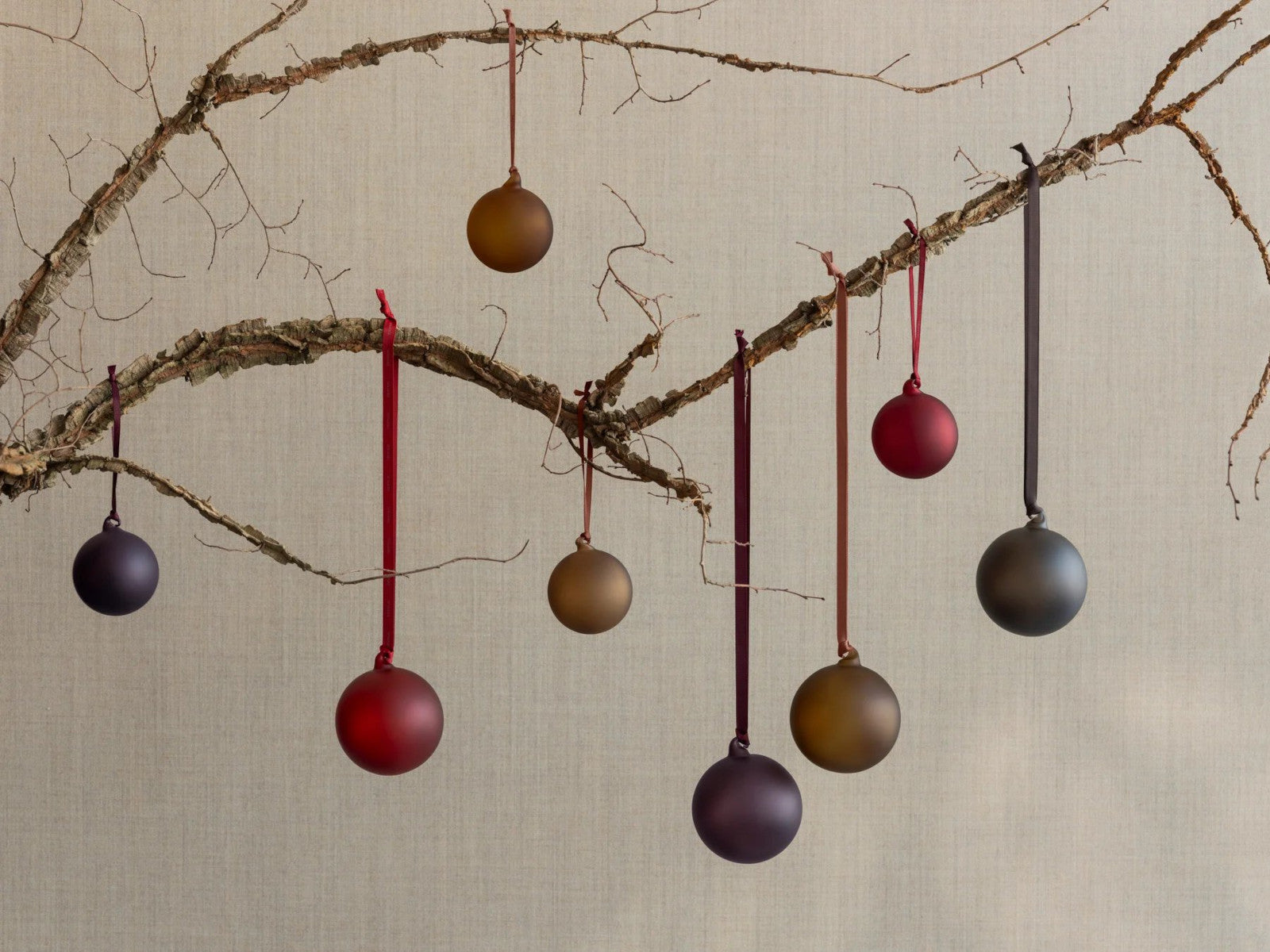 Blomus JUHLA Weihnachtsschmuck M port/plum/brown 5cm 6tlg Lifestyle 6