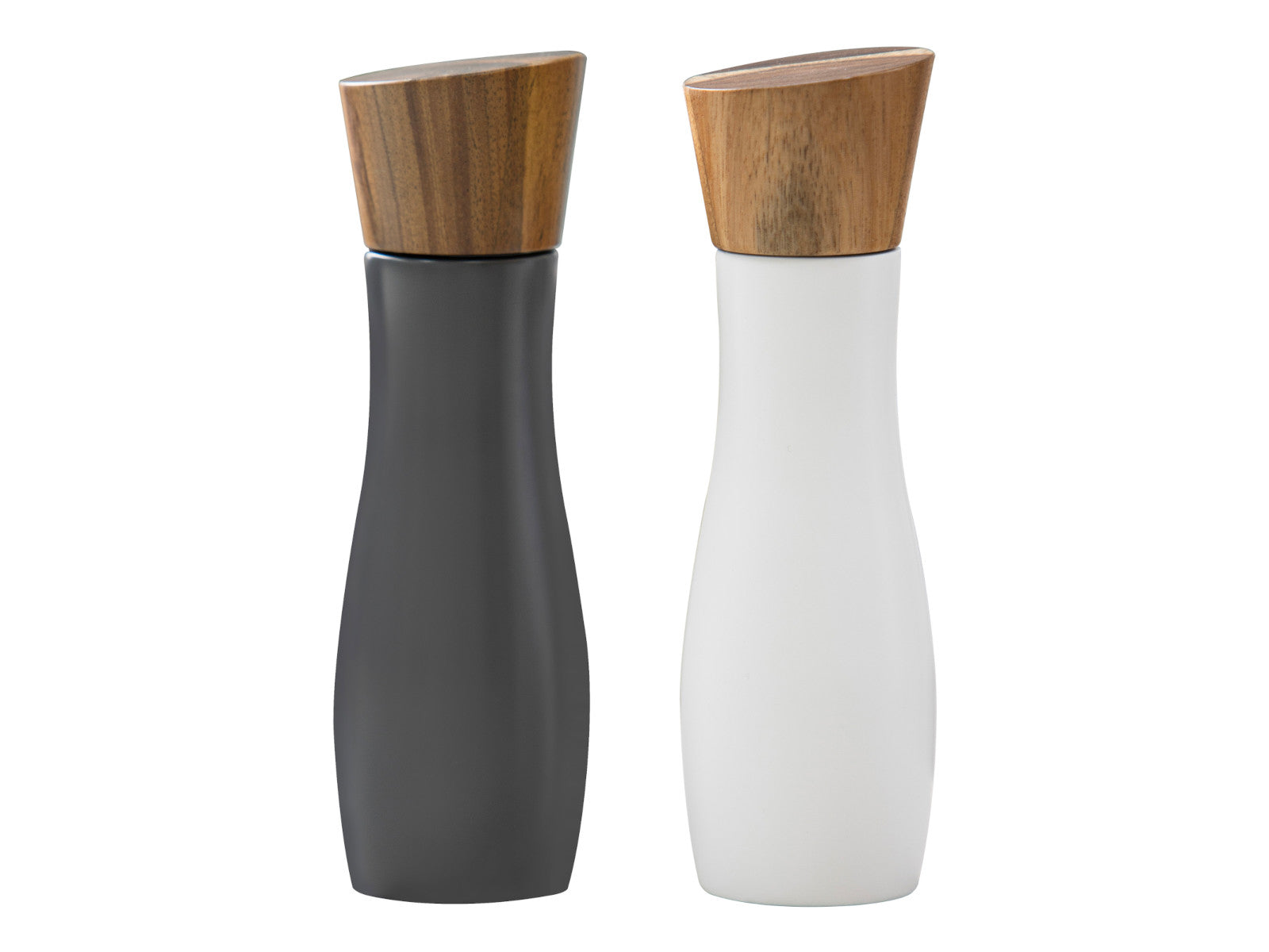 ladelle ESSENTIALS Salz&Pfeffermühle weiß/anthrazit 19,5cm 2tlg Freisteller 1