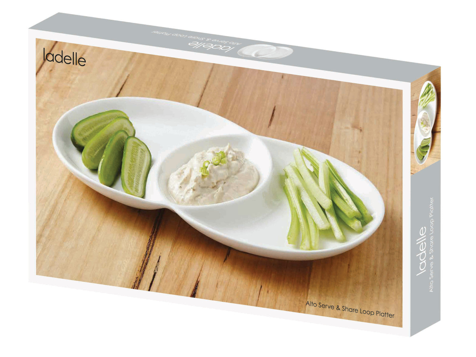 ladelle Alto Serve & Share Servierteller loopförmig weiß 43cm Freisteller 2