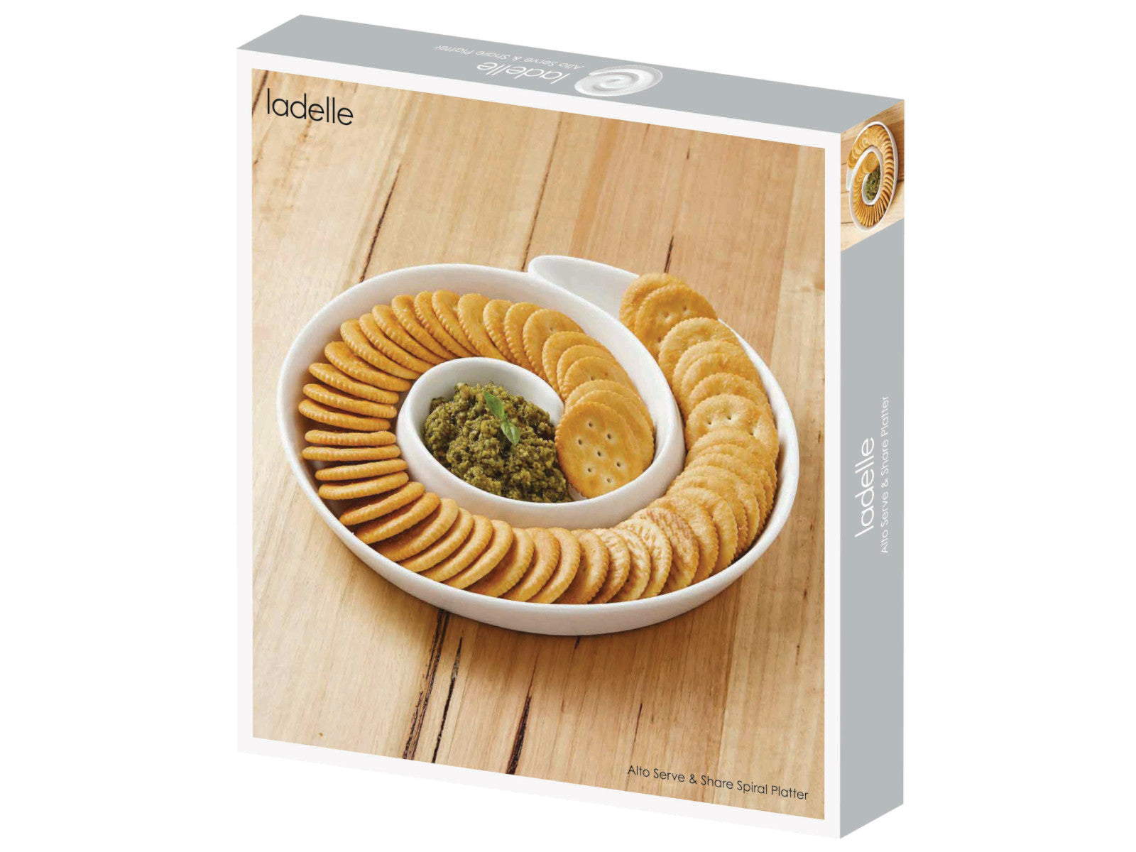 ladelle Alto Serve & Share Servierteller spiralförmig weiß 26,3cm Freisteller 2