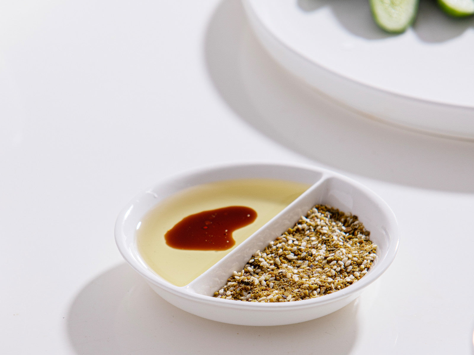 ladelle Alto Serve & Share Schale geteilt weiß 12cm Lifestyle 1