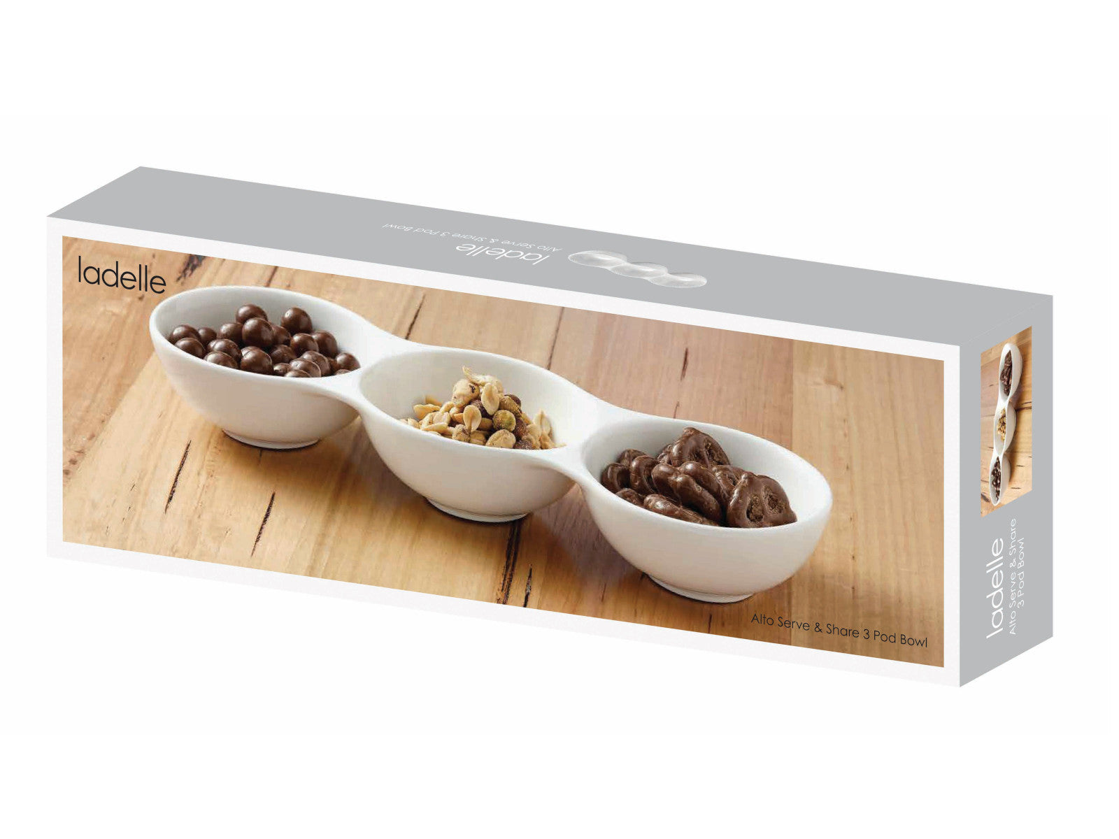 ladelle Alto Serve & Share Schale weiß 3tlg Freisteller 3