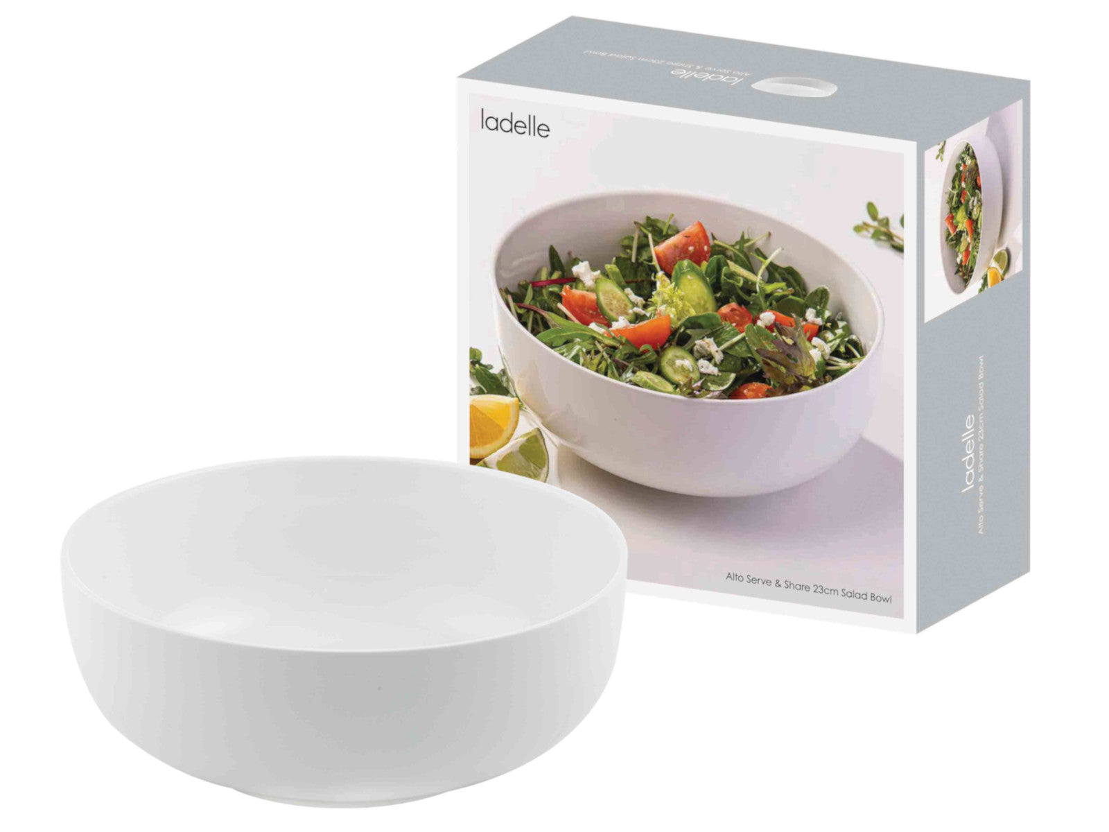 ladelle Alto Serve & Share Salatschüssel weiß 23cm Freisteller 2