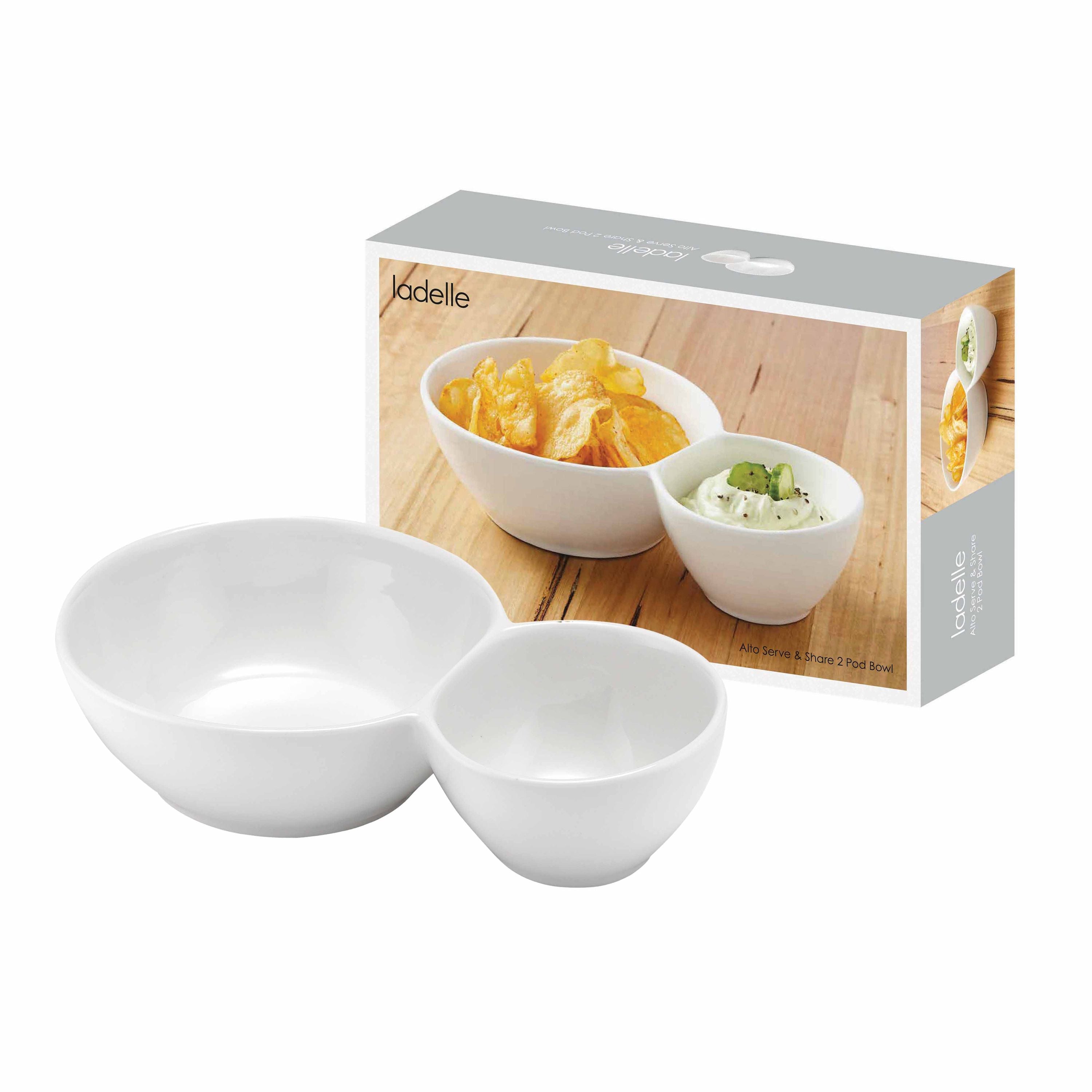 ladelle Alto Serve & Share Schale weiß 2tlg Freisteller 2