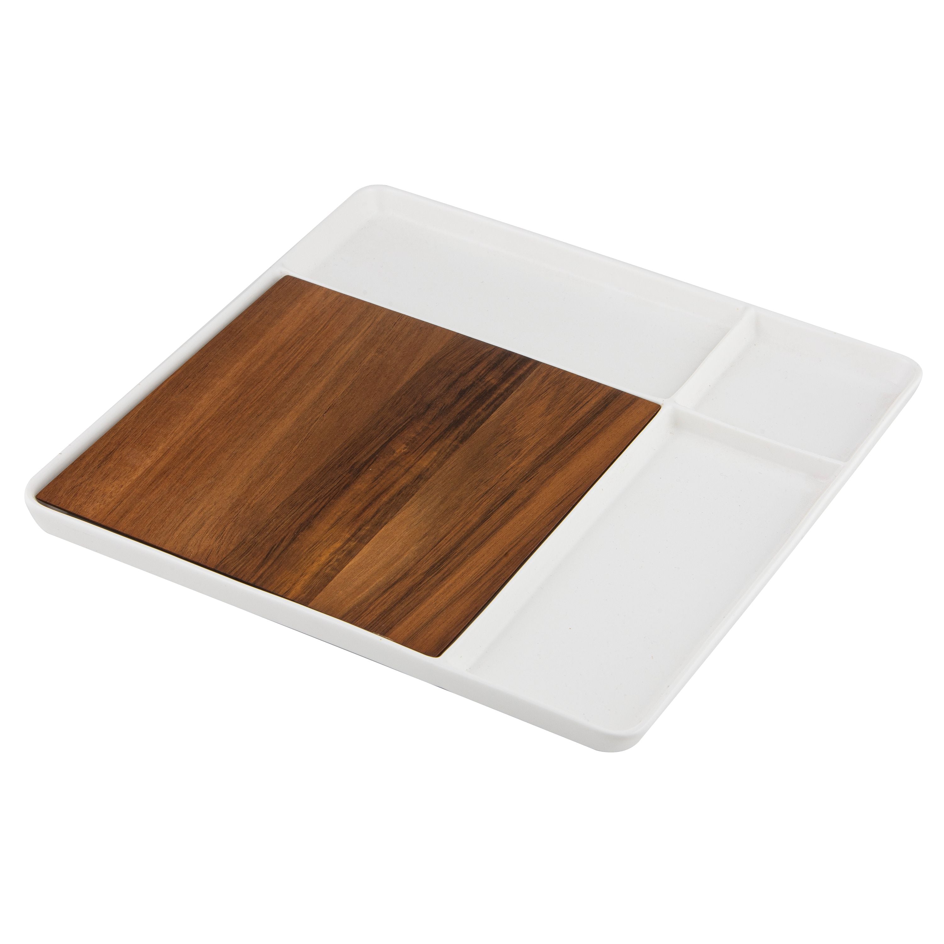 ladelle ESSENTIALS Servierbrett weiß 29,5cm - Produktbild 1