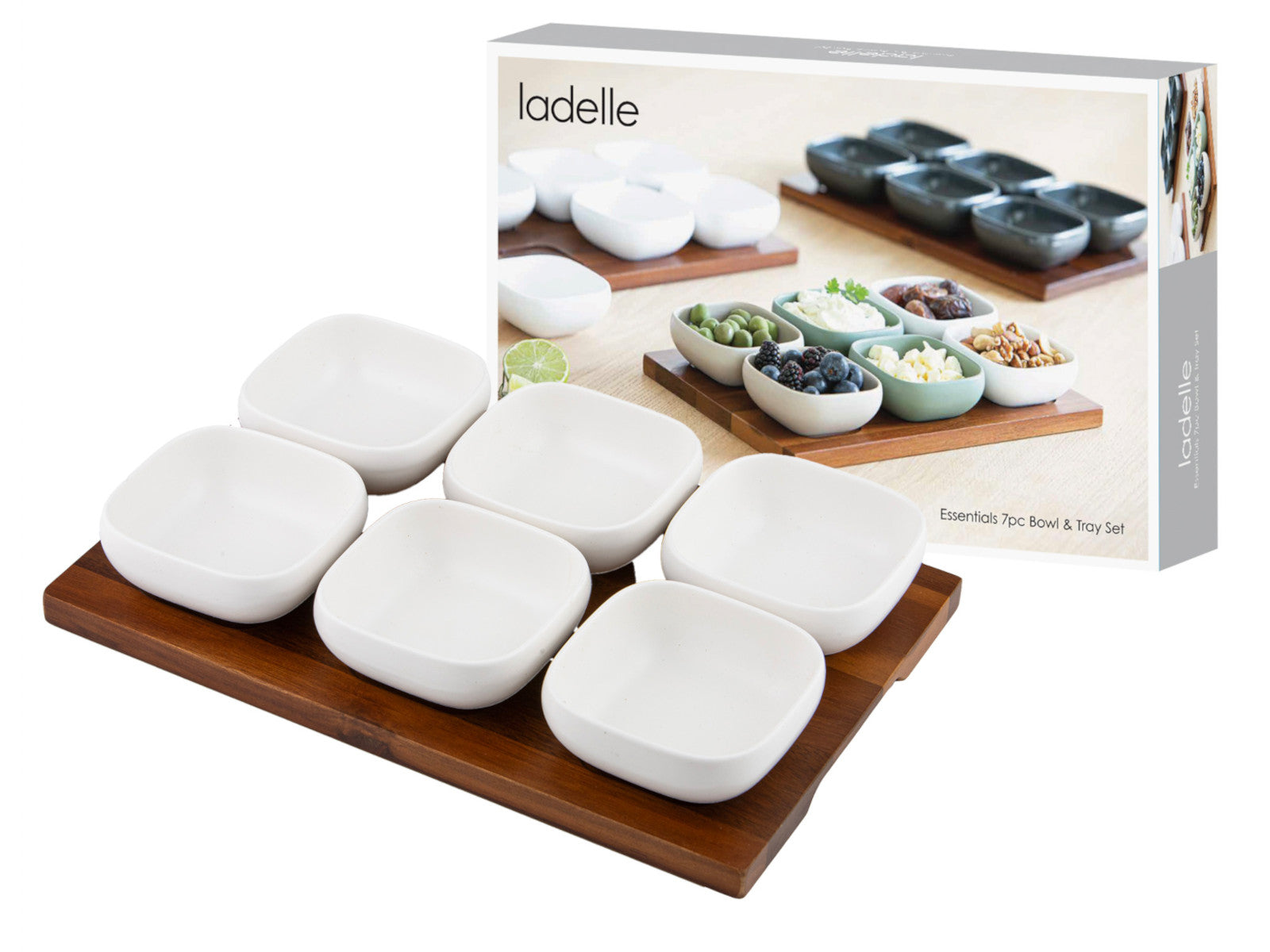 ladelle ESSENTIALS Schalenset weiß 7tlg Freisteller 2