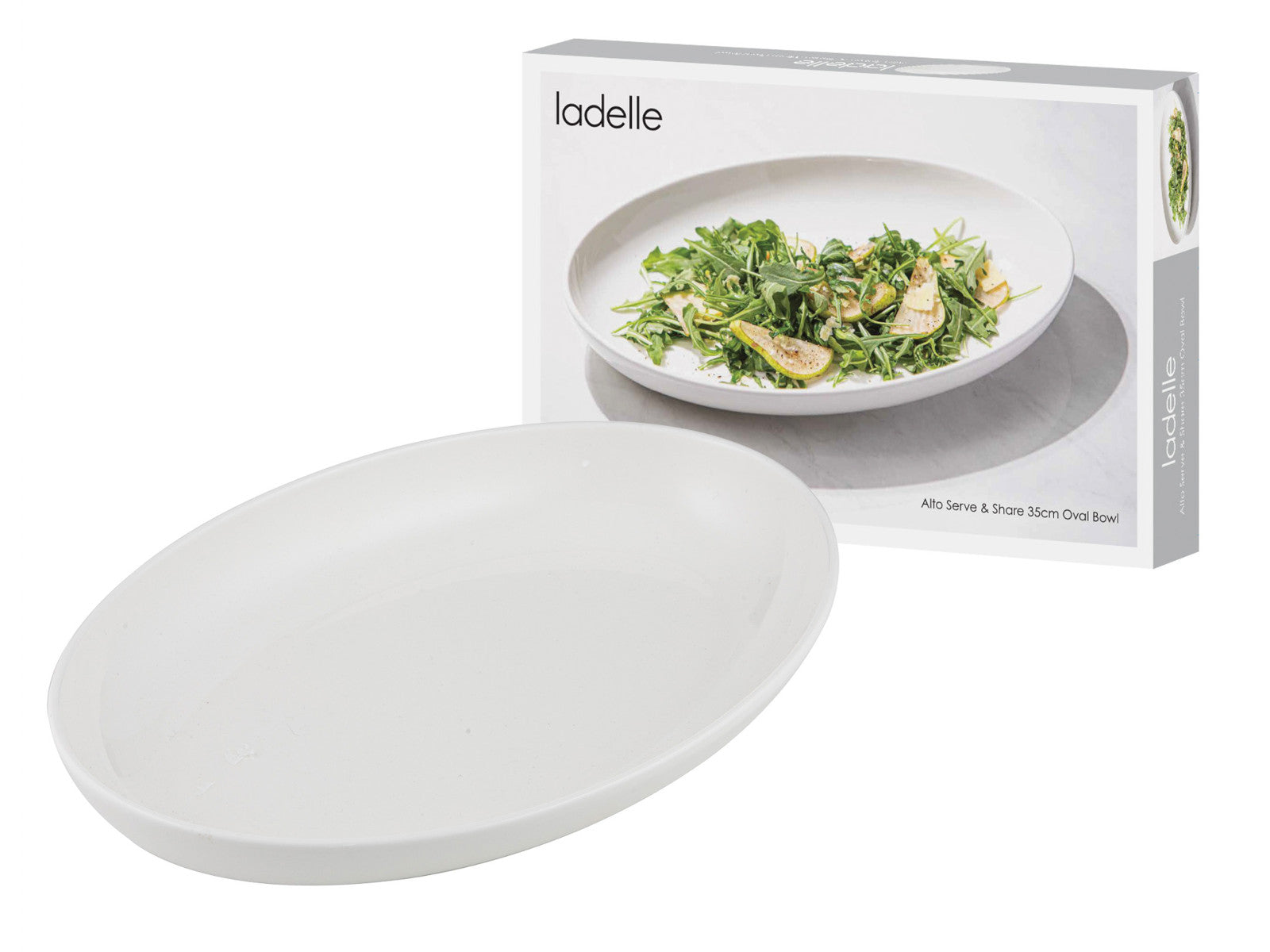 ladelle Alto Serve & Share Schale oval weiß 35cm Freisteller 2