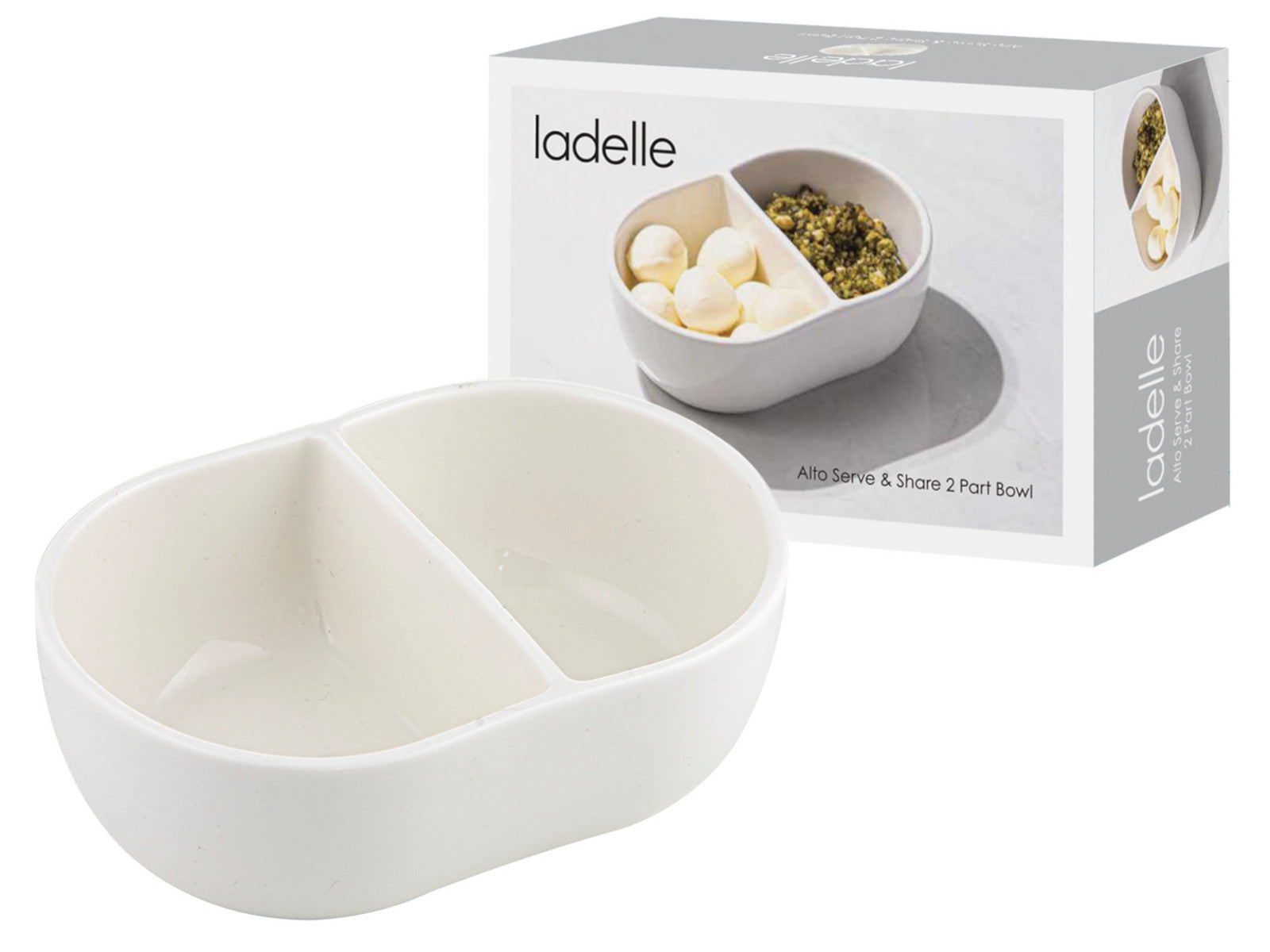 ladelle Alto Serve & Share Schale weiß 2tlg Freisteller 2