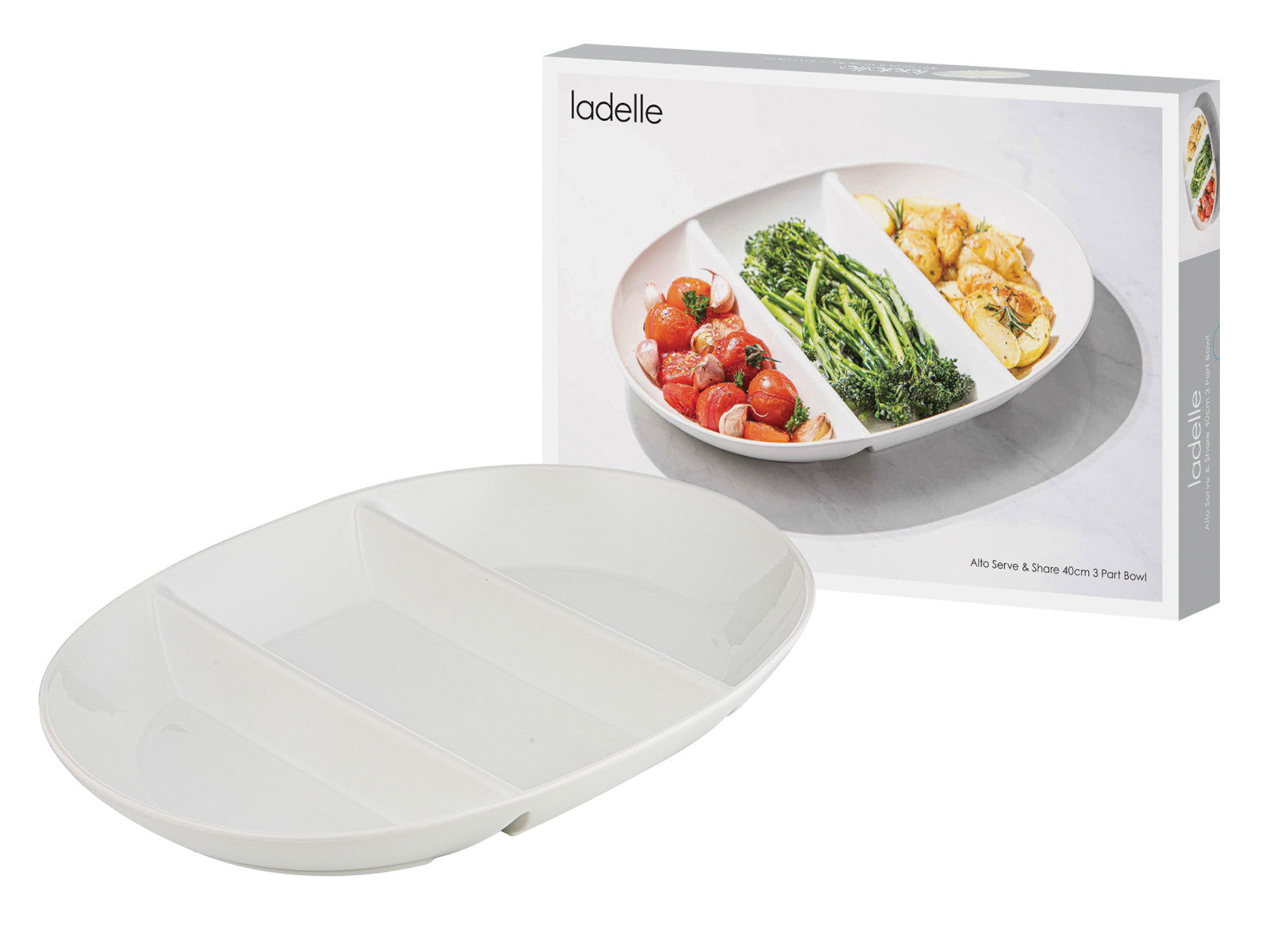 ladelle Alto Serve & Share Schale 40cm weiß 3tlg Freisteller 2