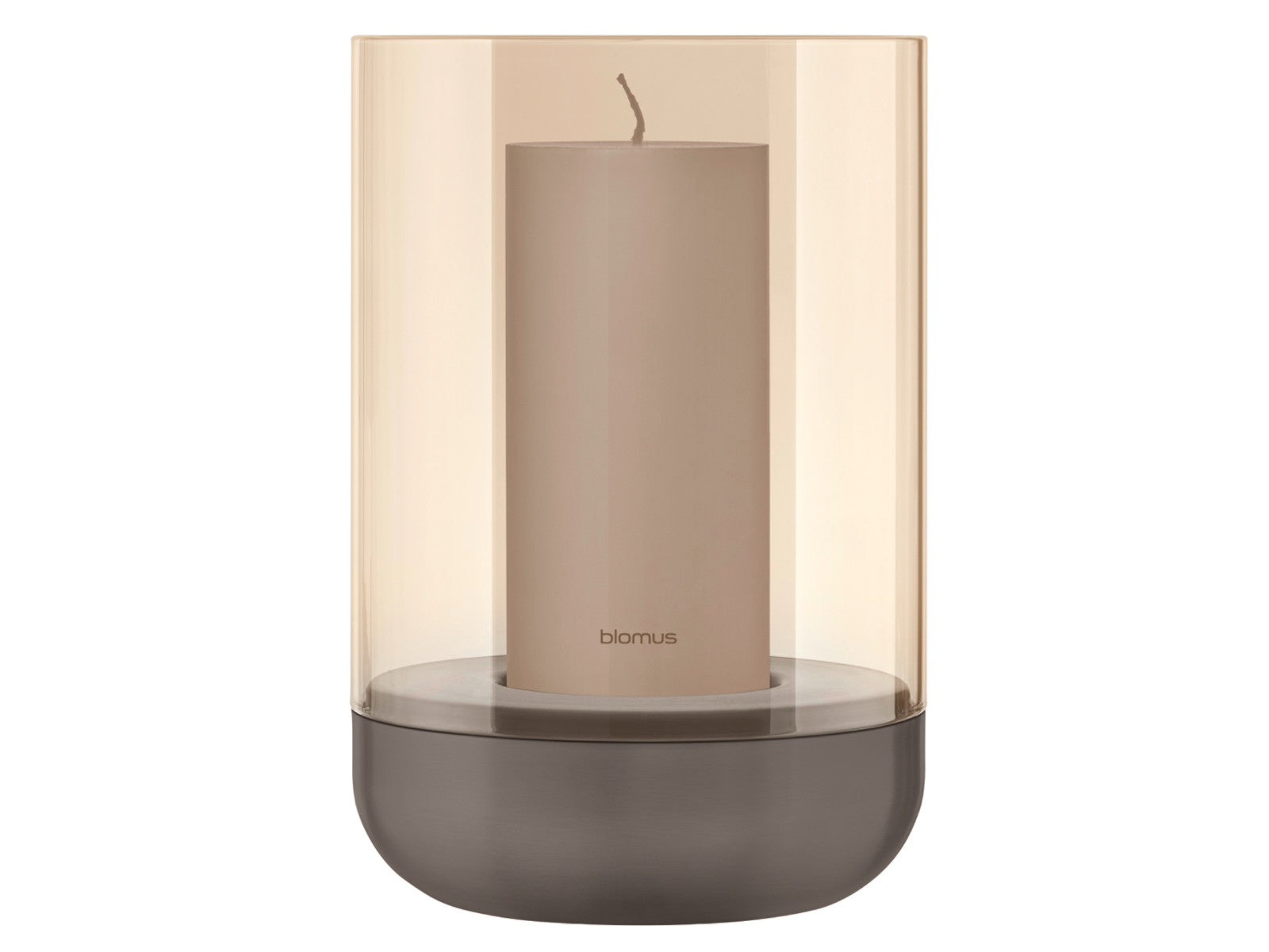 Blomus CALMA Windlicht burned metal L 15cm Freisteller 2