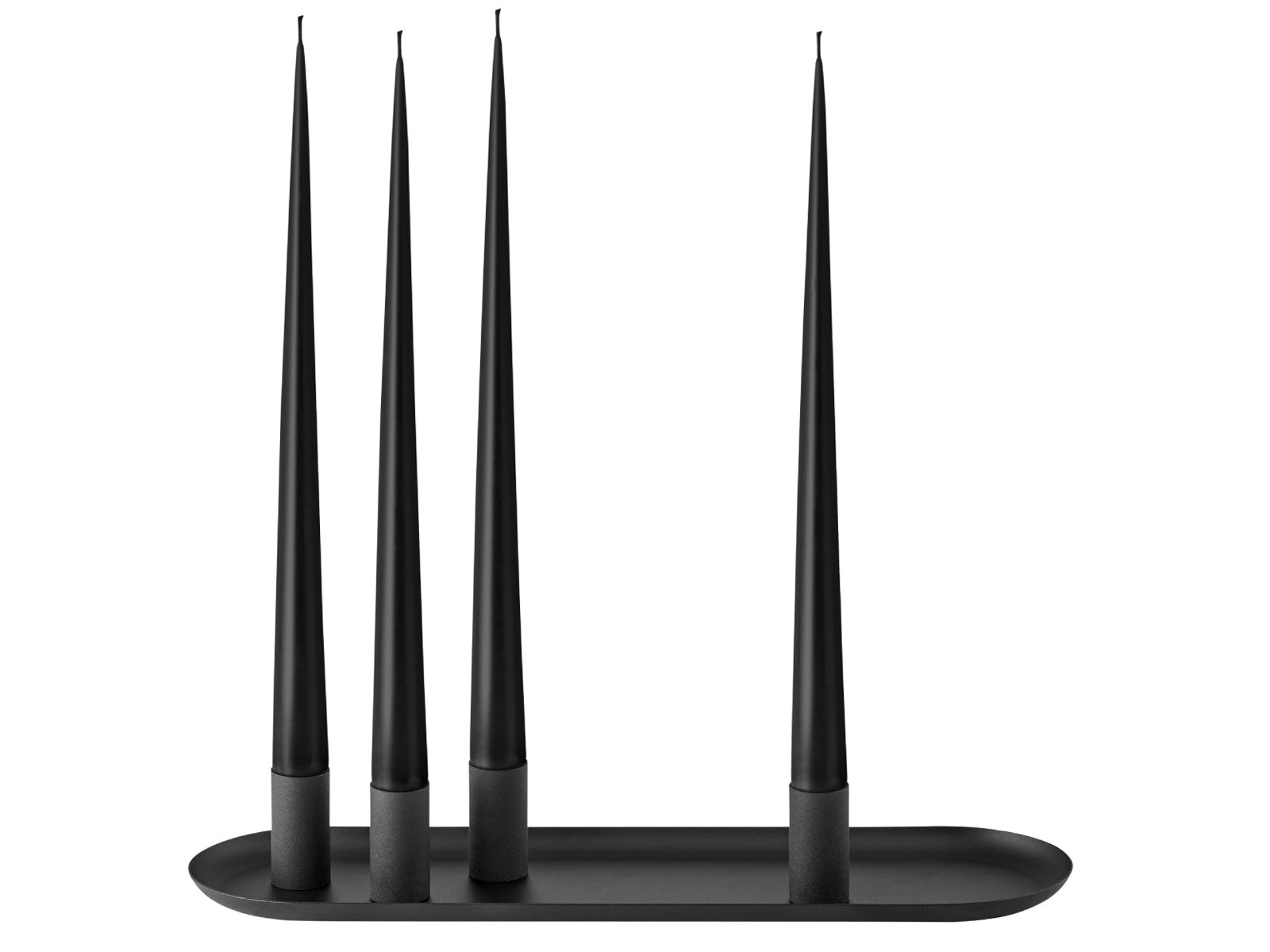 Blomus LOHA Kerzenhalter oval black 37cm Freisteller 1