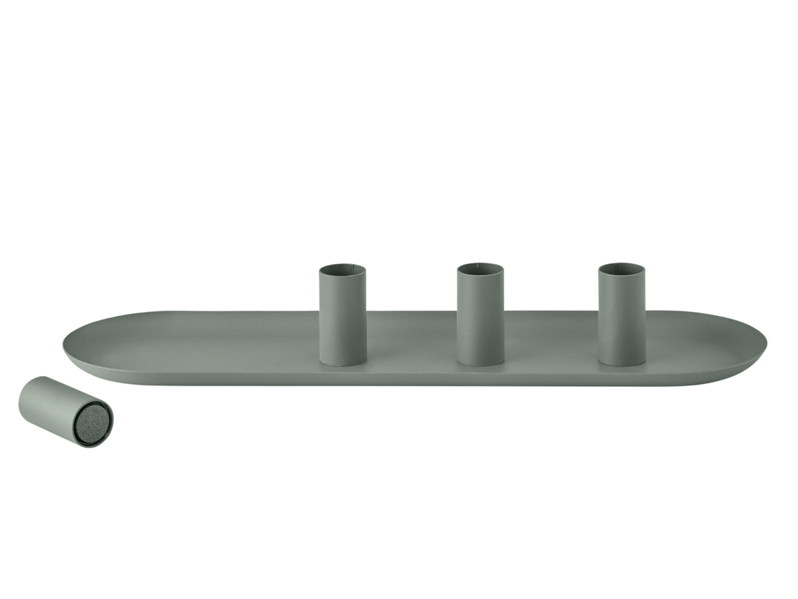 Blomus LOHA Kerzenhalter oval agave green 37cm Freisteller 3