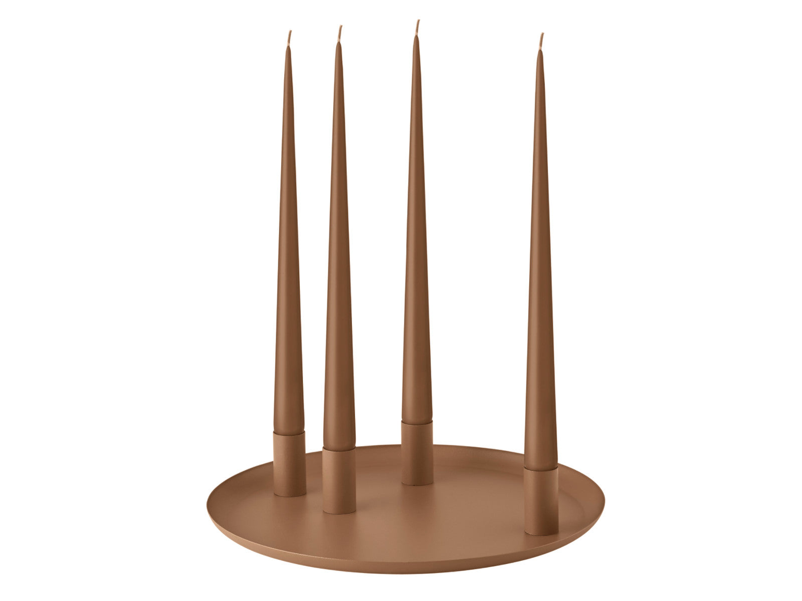 Blomus LOHA Kerzenhalter rund amber brown 30cm Freisteller 2