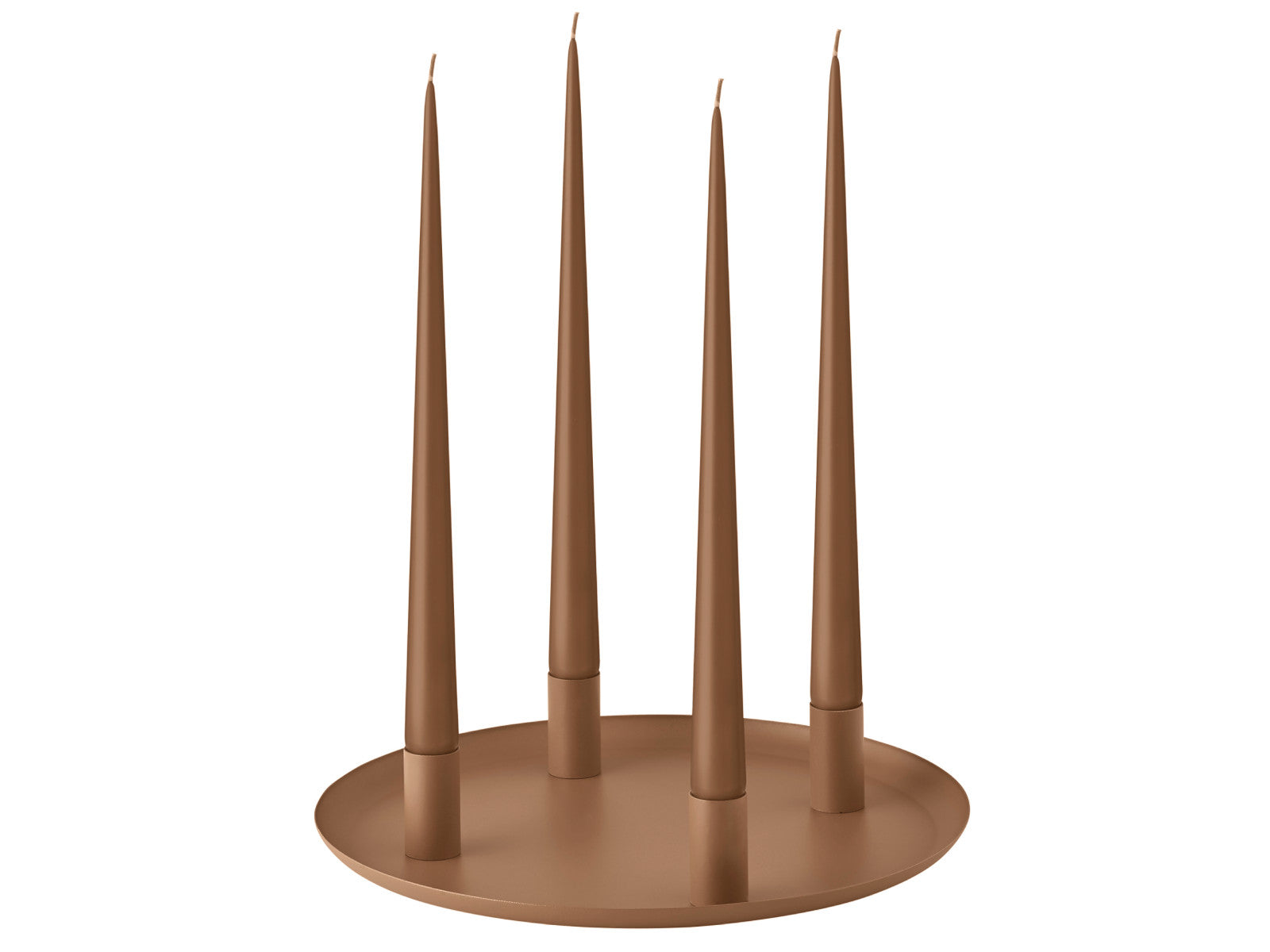 Blomus LOHA Kerzenhalter rund amber brown 30cm Freisteller 1