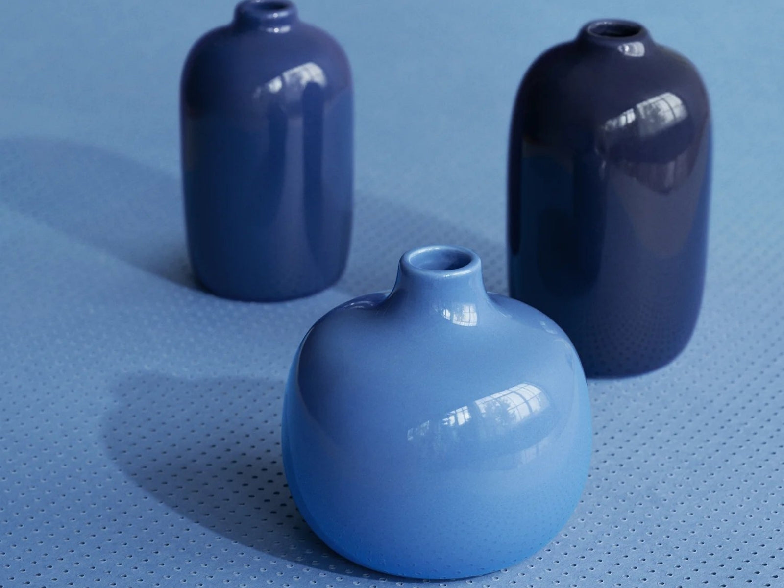 Blomus CEOLA Vase parisian blue/mazarine blue/ocean cavern Set 3tlg - Produktbild 3