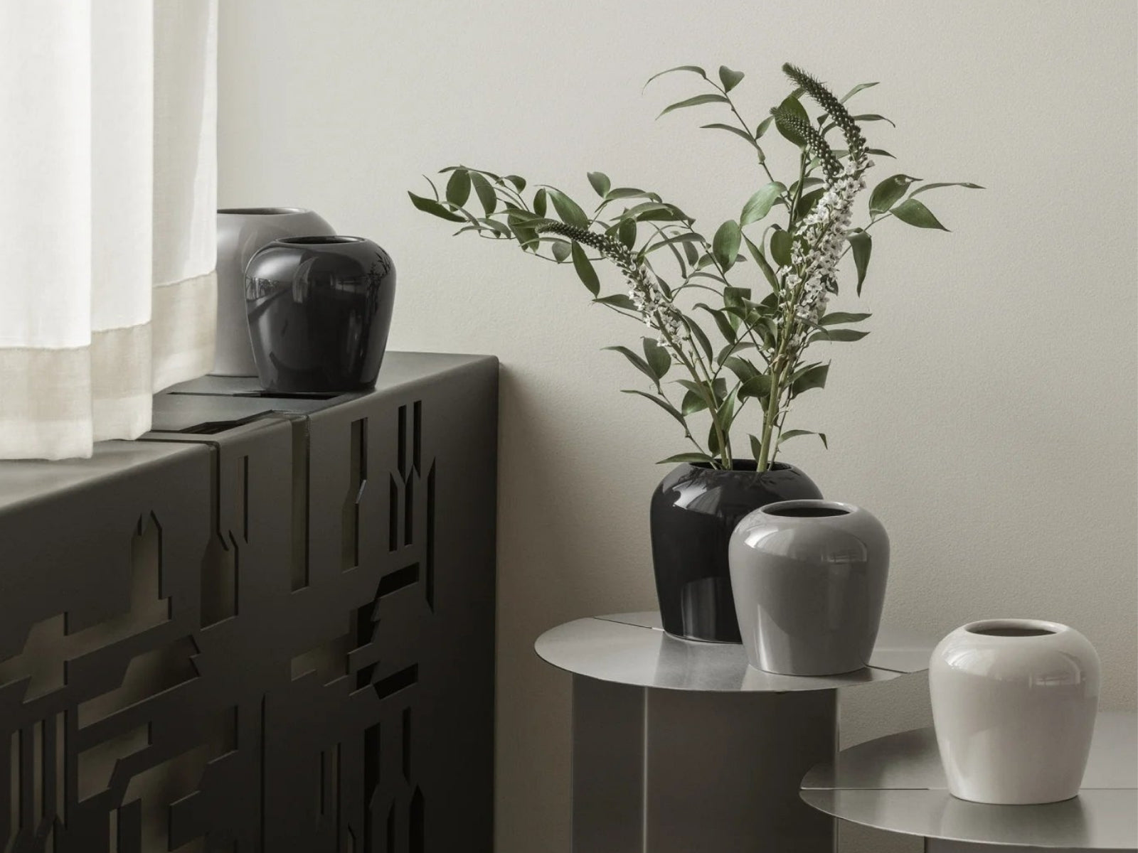 Blomus LETA Vase M moonbeam 13cm - Produktbild 2