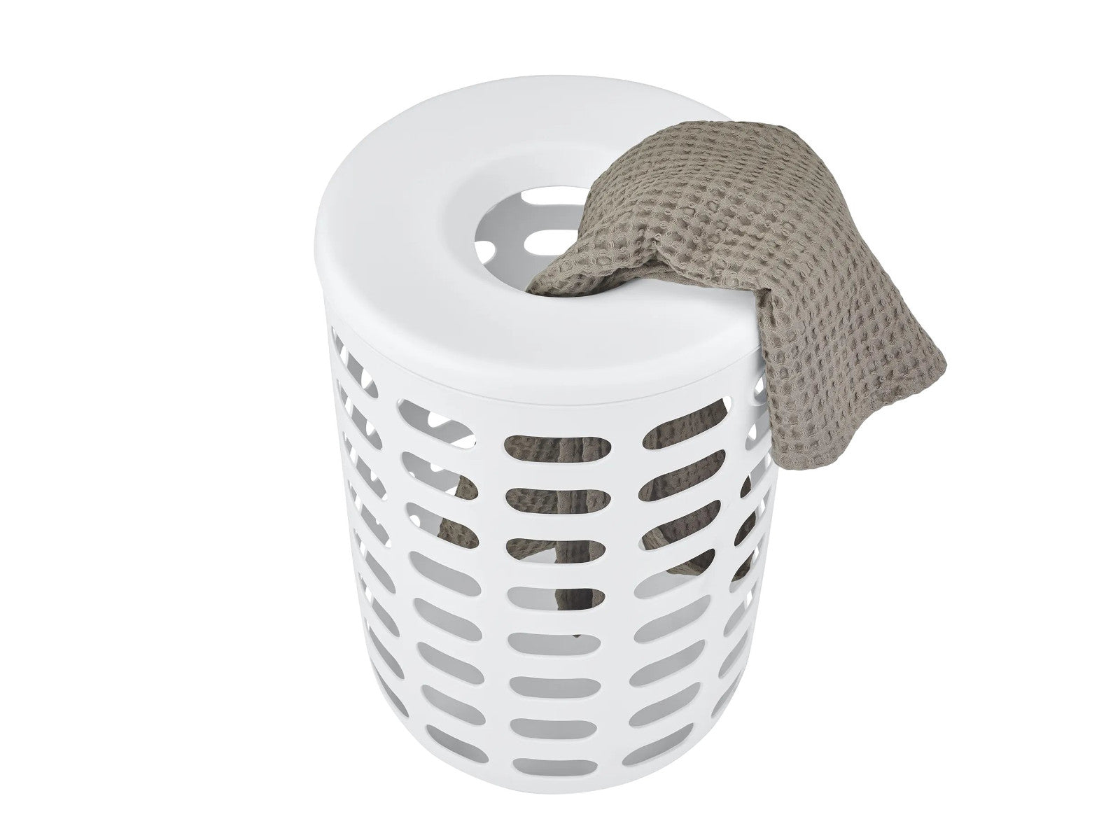 Blomus KORIE Wäschekorb white 55cm Freisteller 3