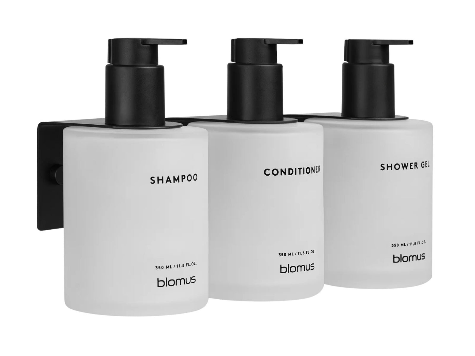 Blomus KIREI Glasflasche 8x14cm weiß Set 3tlg - Produktbild 2